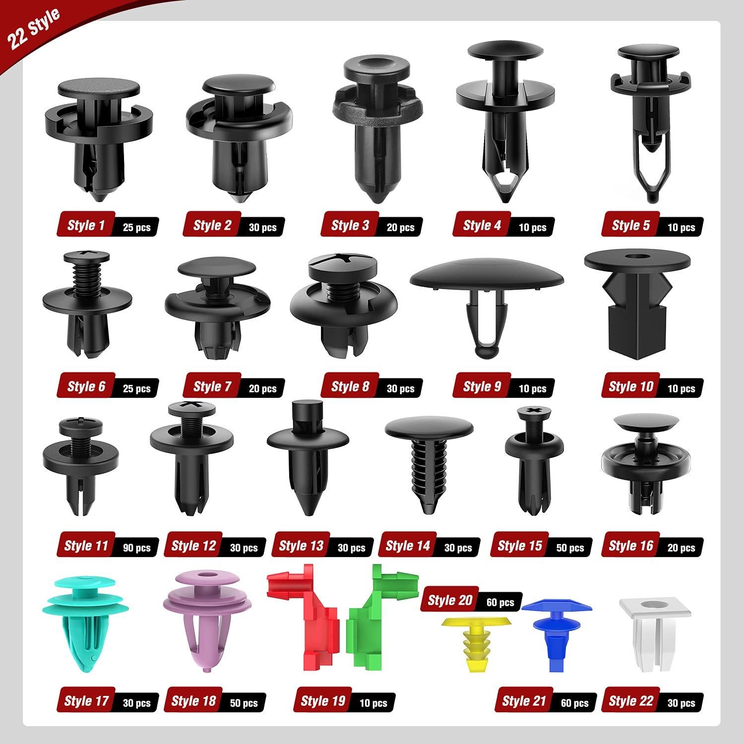 Kit 725 Piezas Clips Retención Automóviles Nilight