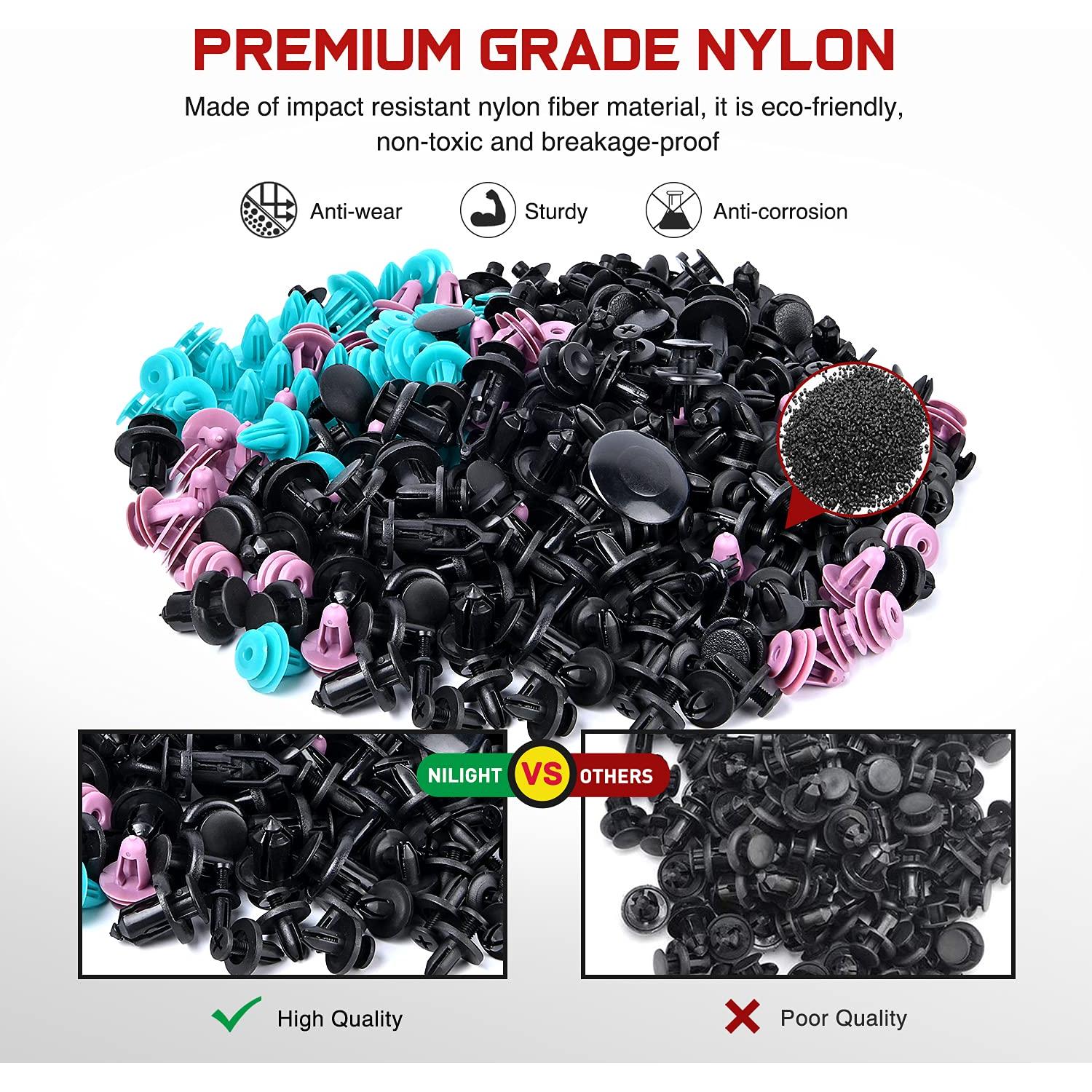 Kit 725 Piezas Clips Retención Automóviles Nilight