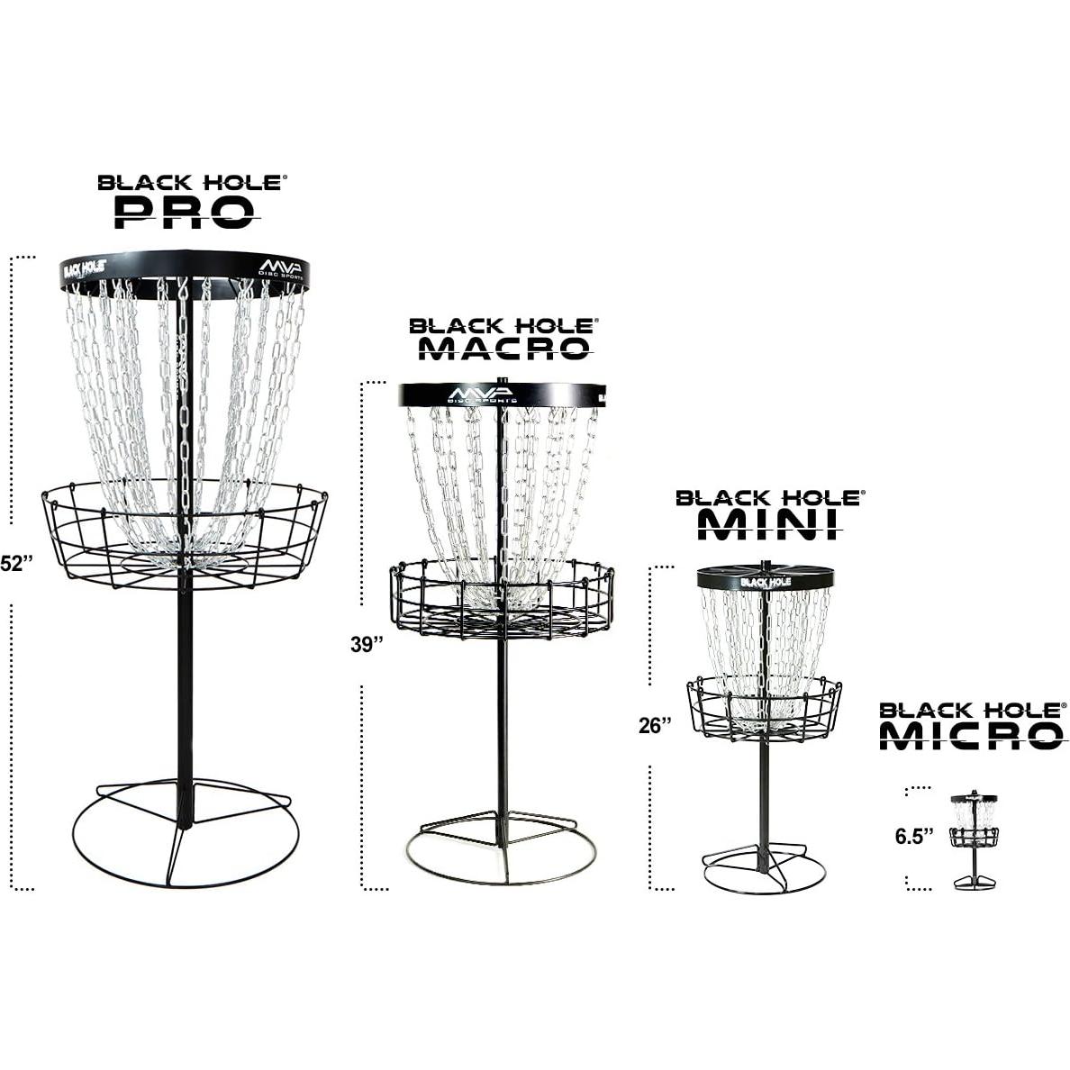 Canasta de Disc Golf MVP Black Hole Micro 16.5 cm