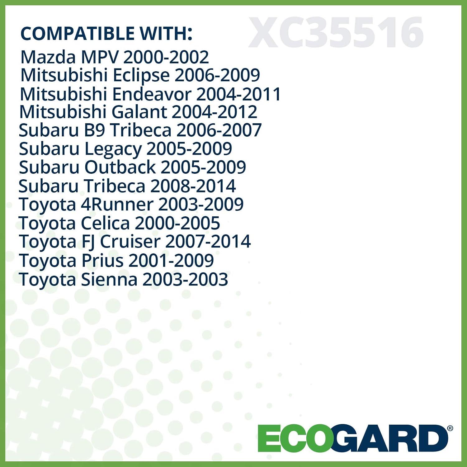 Filtro de Aire de Cabina ECOGARD XC35516 para Toyota y Subaru