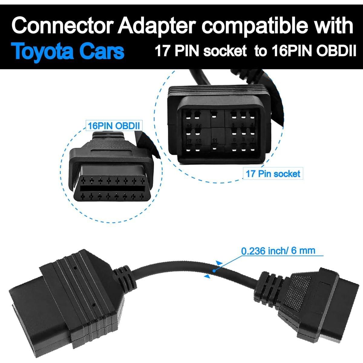 Adaptador OBD GOLITON 17 pines a 16 pines para Toyota