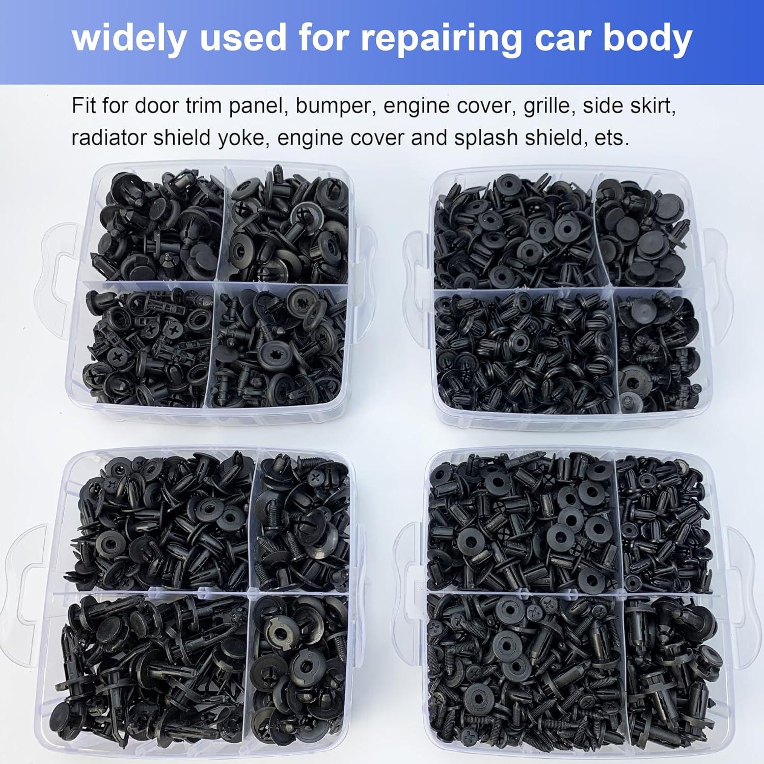 Kit de Clips de Retención 1050PCS Aiuoor para Automóvil