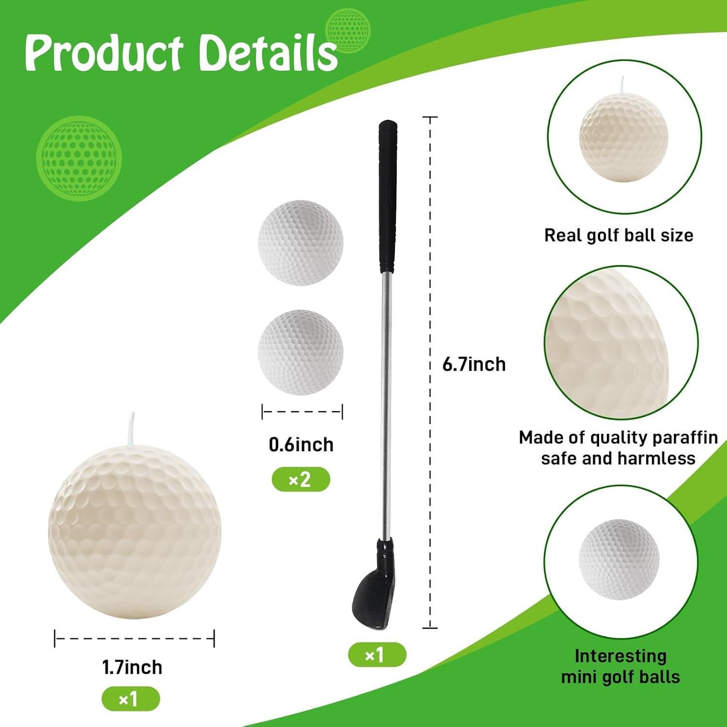 Velas de Cumpleaños Golf Candoll - Decoración Fiesta Temática