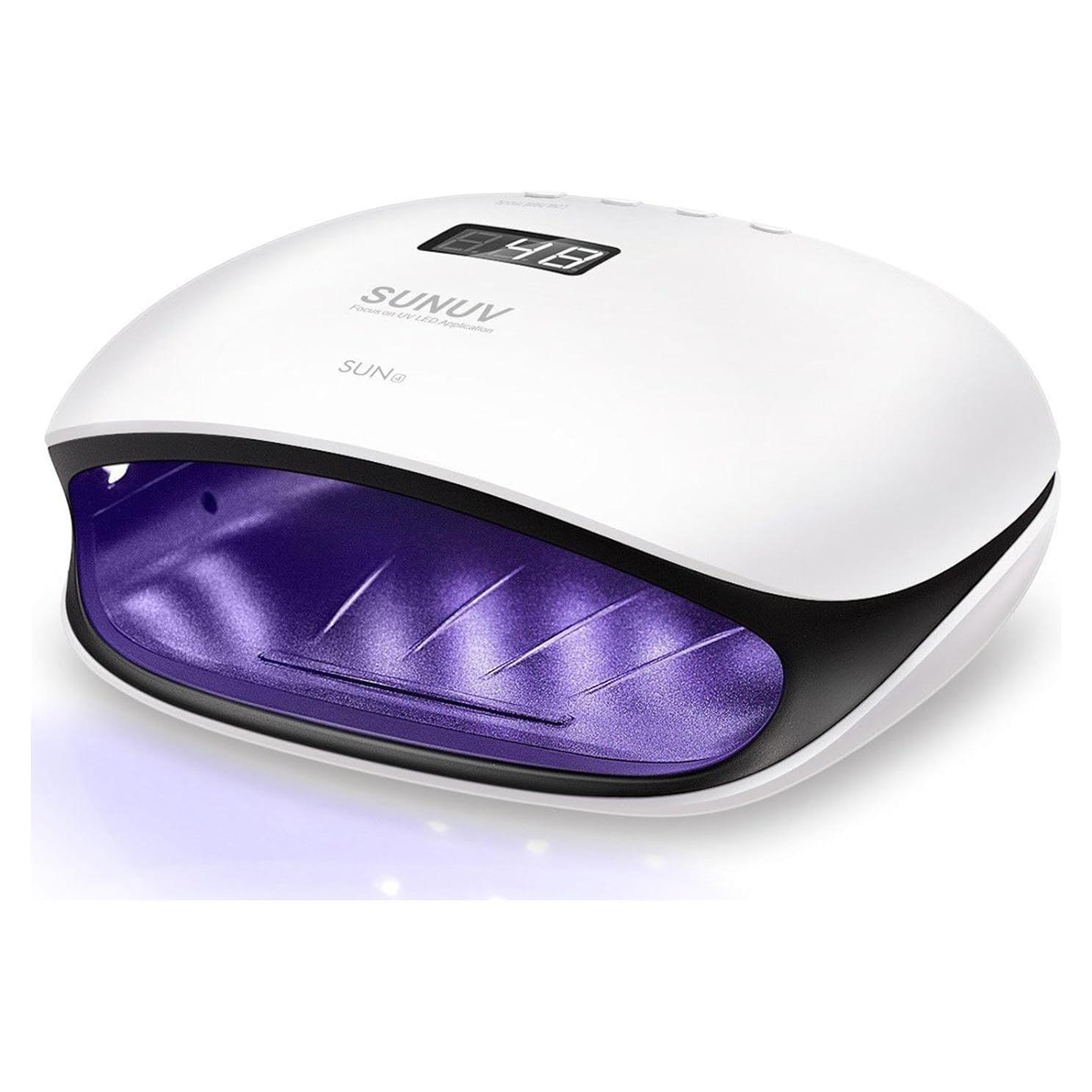 Lámpara UV LED SUNUV 48W para Uñas Gel 36 LEDs Negro