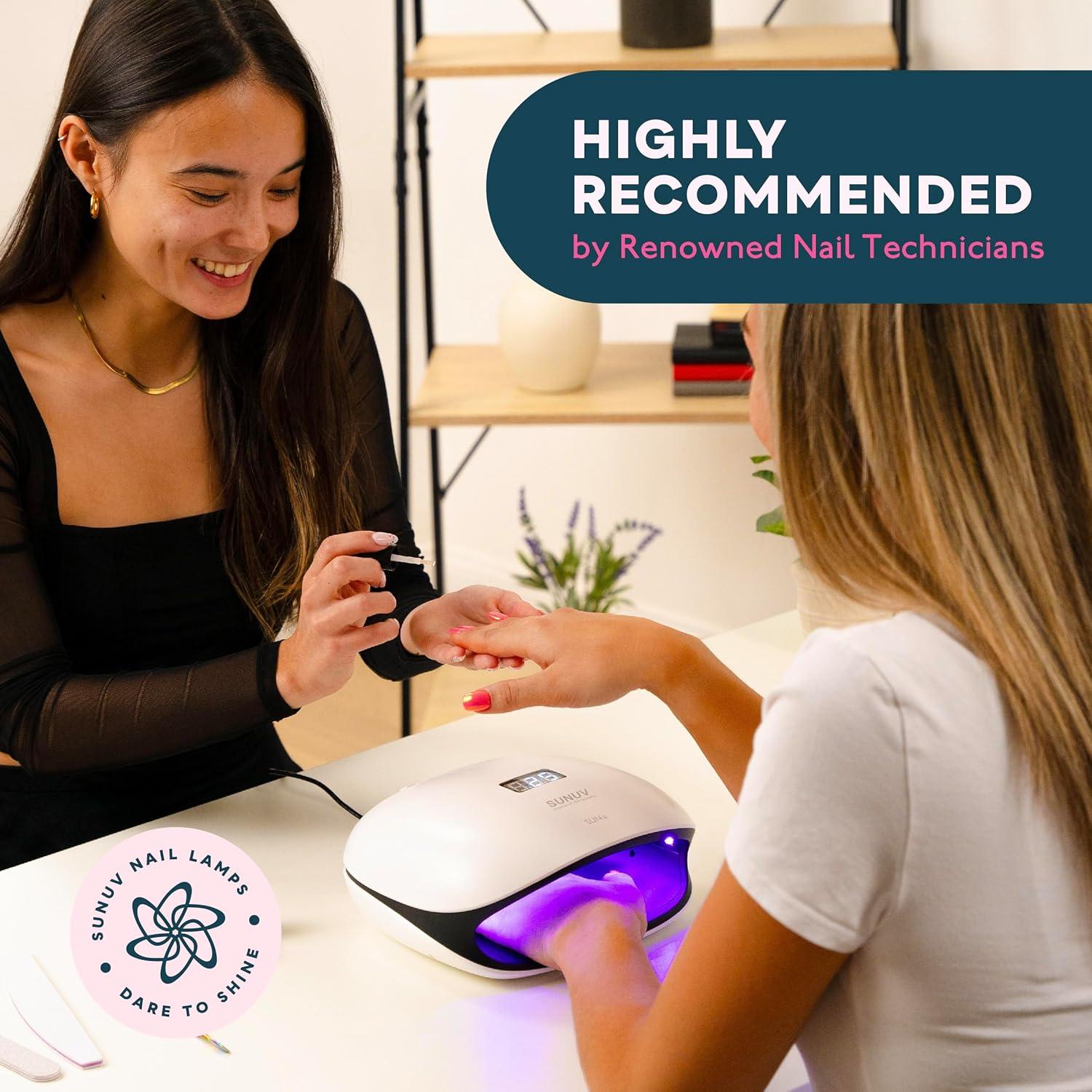 Lámpara UV LED SUNUV 48W para Uñas Gel 36 LEDs Negro