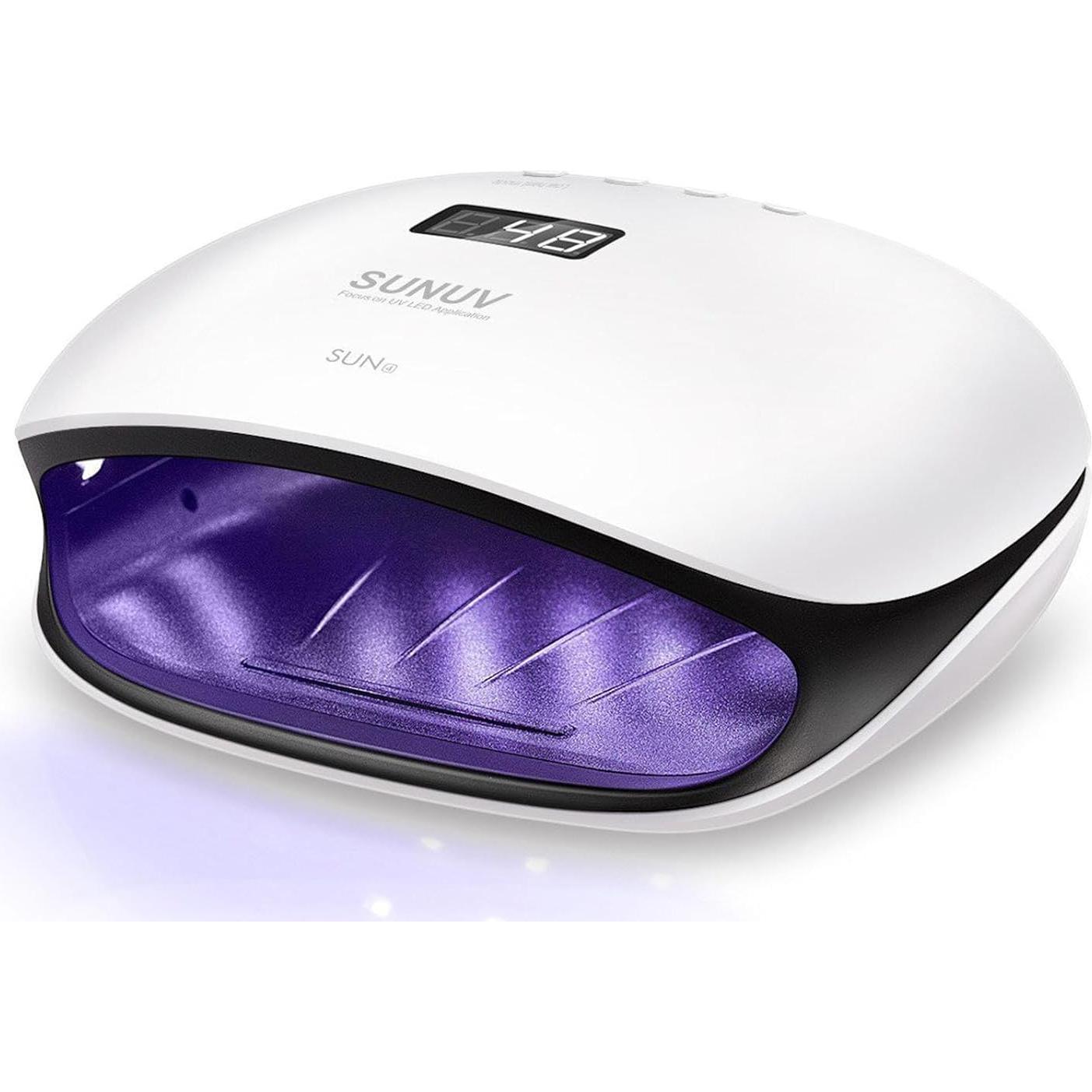 Lámpara UV LED SUNUV 48W para Uñas Gel 36 LEDs Negro