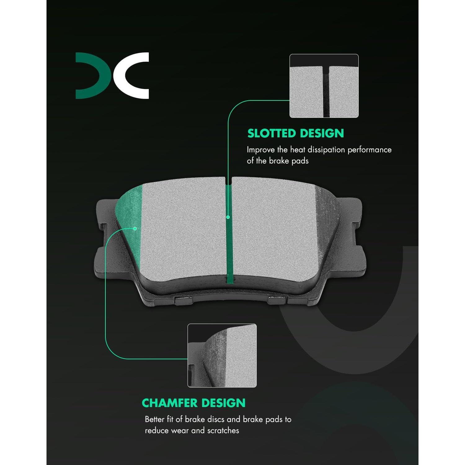 Pastillas de Freno Cerámicas SCITOO D1210 D1212 para Toyota RAV4 2011-2015