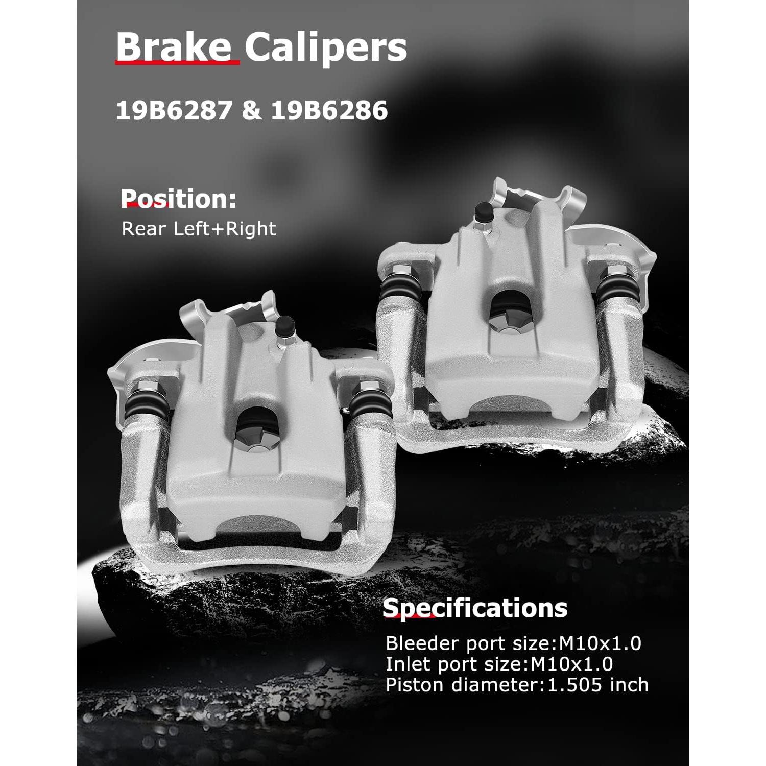 Calipers de freno traseros cciyu para Toyota Prius 2010-2015