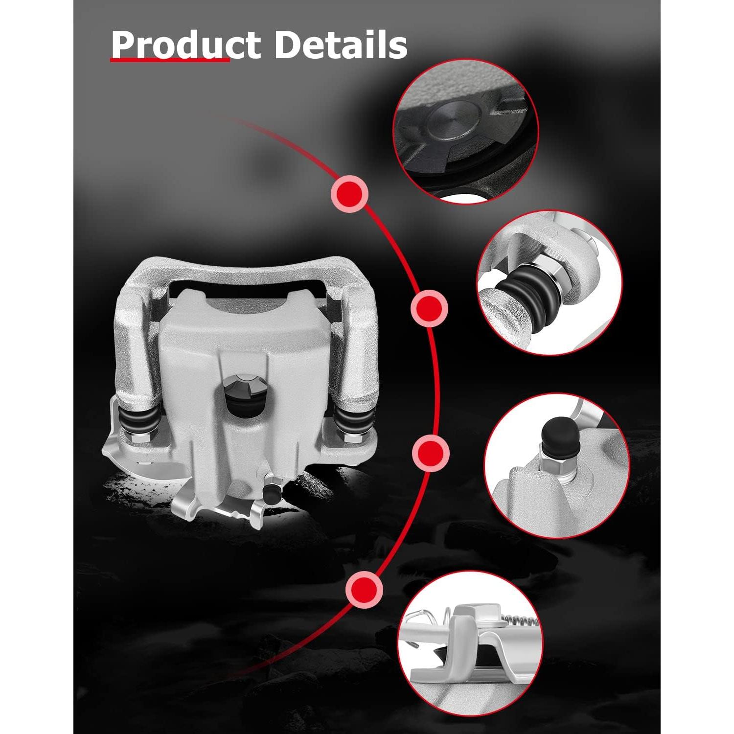 Calipers de freno traseros cciyu para Toyota Prius 2010-2015