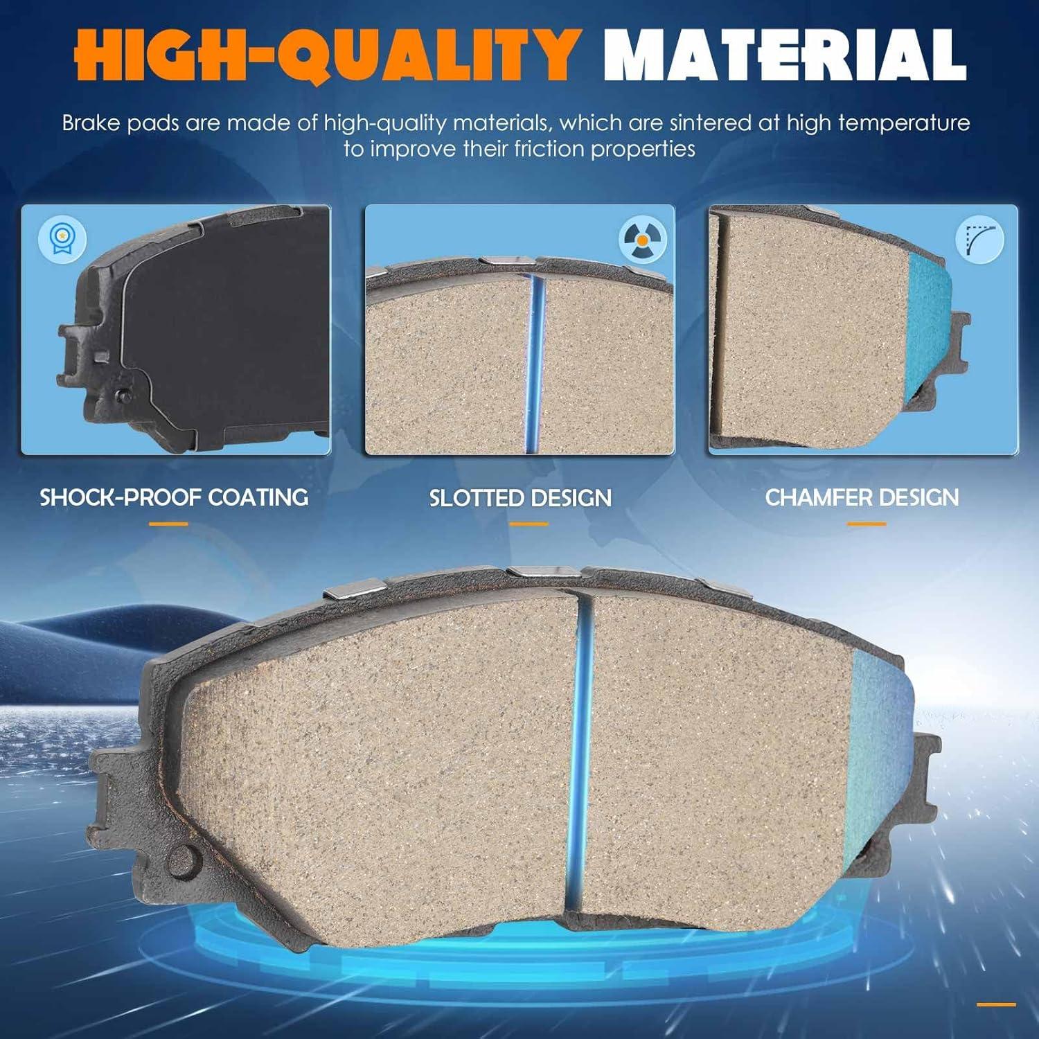 Pastillas de Freno Cerámicas TadaMark 8PCS para Toyota RAV4