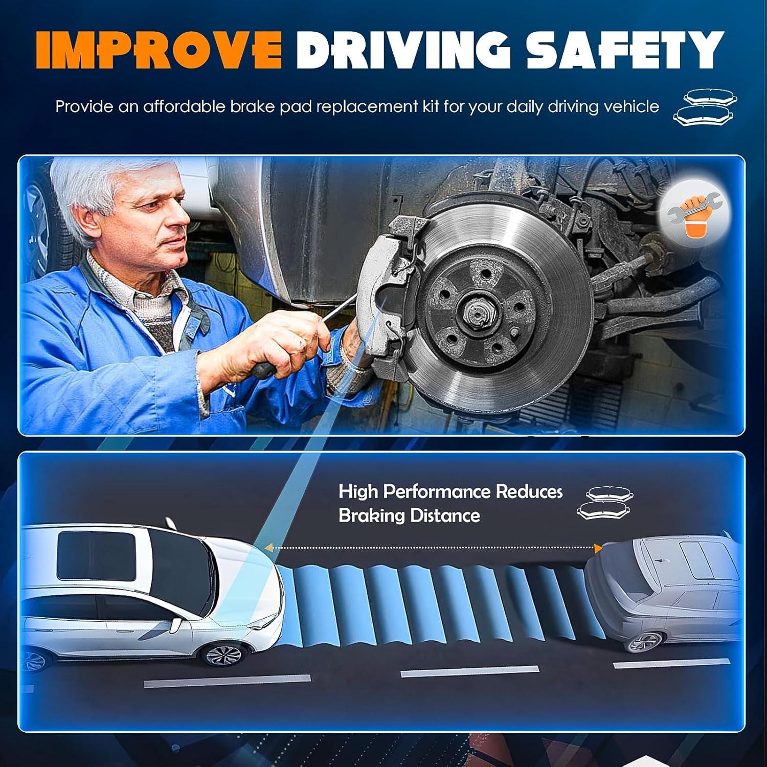 Pastillas de Freno Cerámicas TadaMark 8PCS para Toyota RAV4