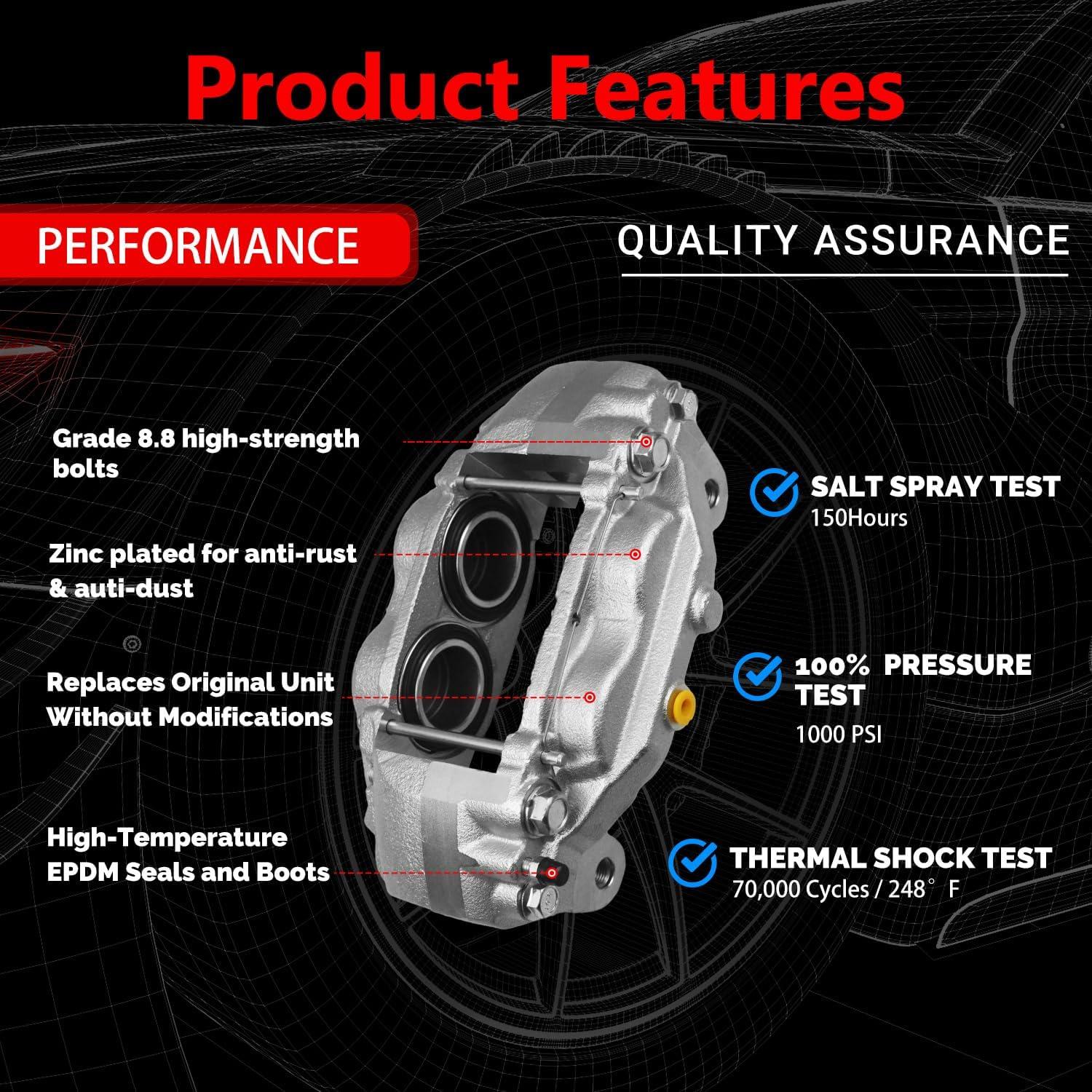 Calipers de Freno Delantero GAIASURGE para Toyota Corolla 2003-2008
