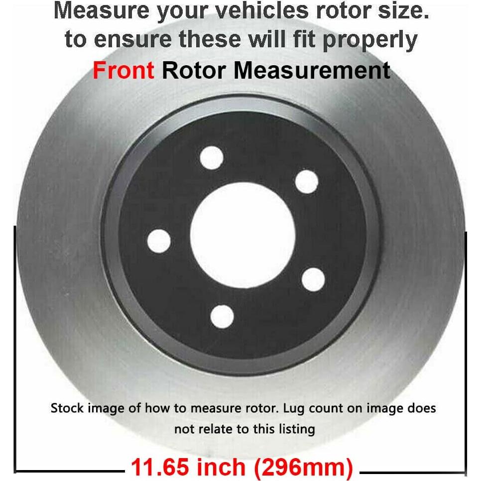 Kit de Frenos Delanteros Detroit Axle para Toyota Rav4 11.65"