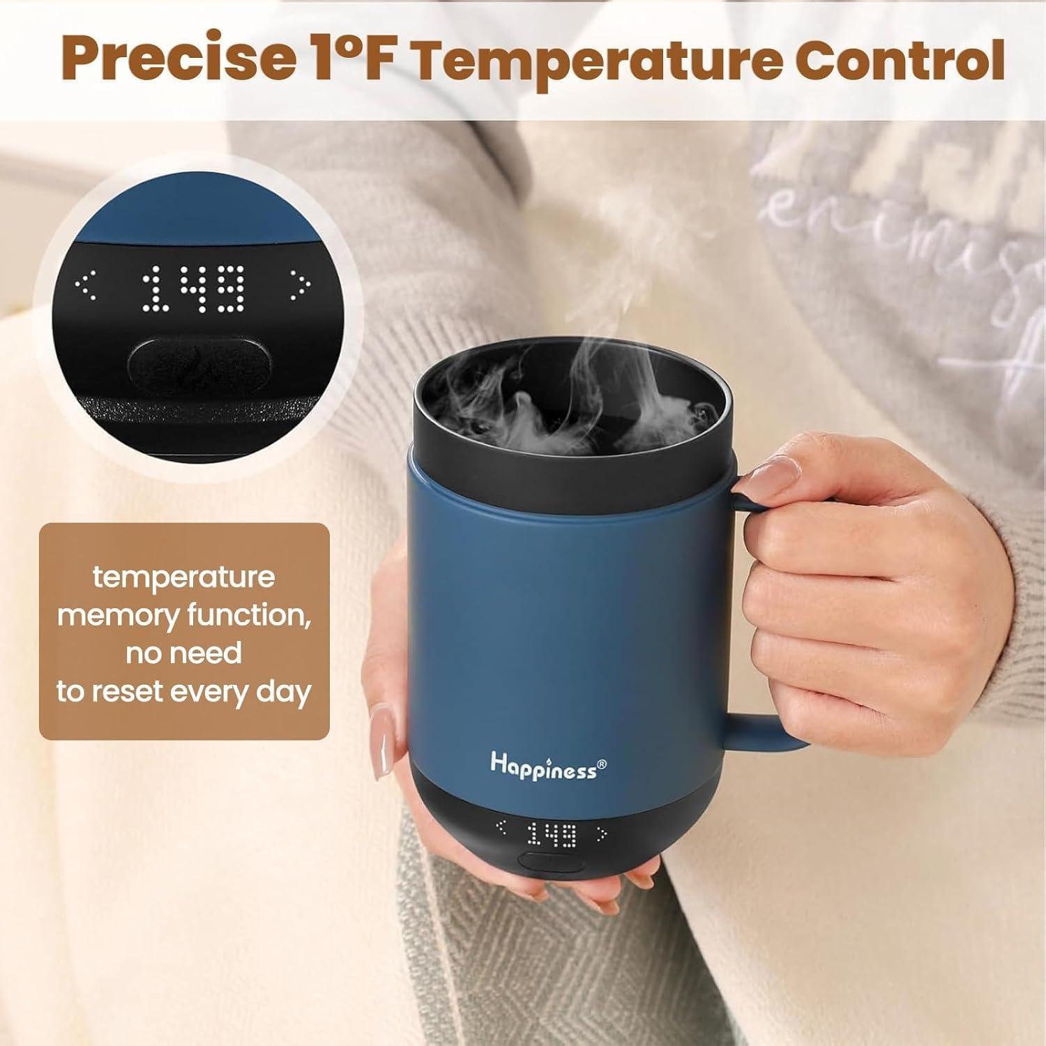 Taza de Café Inteligente Happiness 473ml Control Temperatura