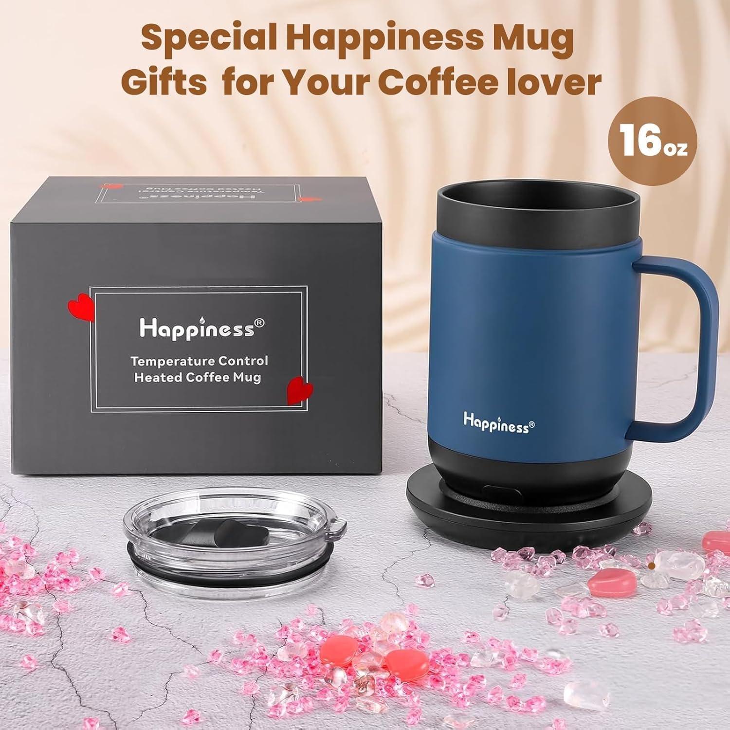 Taza de Café Inteligente Happiness 473ml Control Temperatura