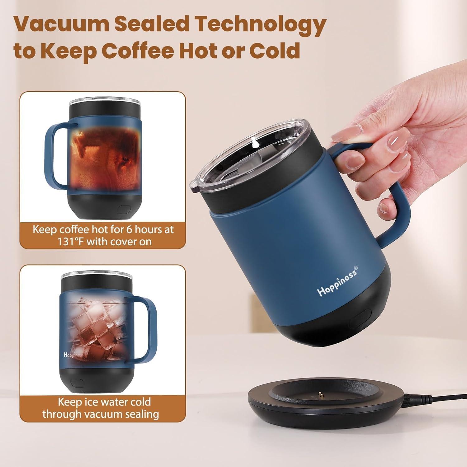 Taza de Café Inteligente Happiness 473ml Control Temperatura