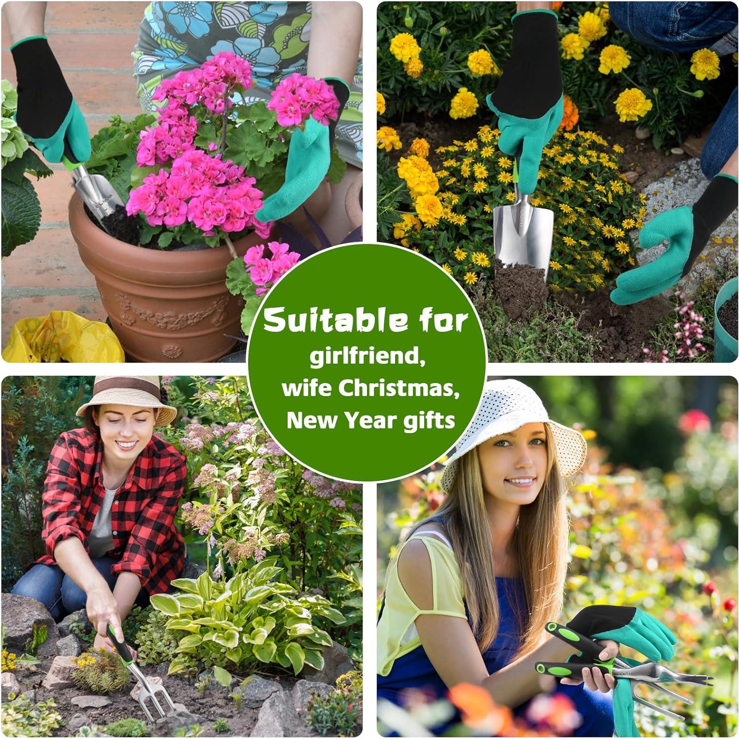 Set de Herramientas de Jardín JMOO 8 Piezas Ergonómicas