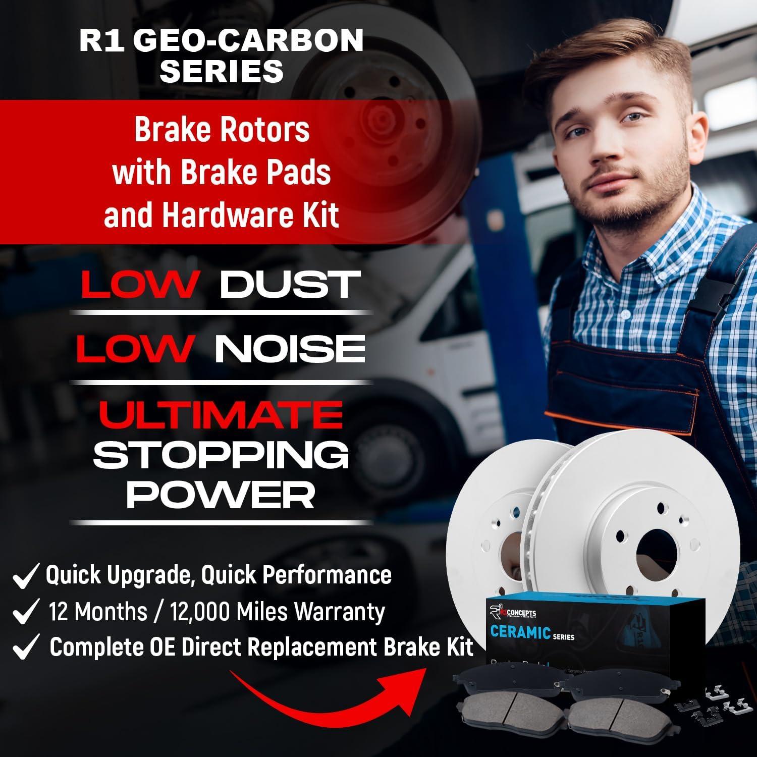 Kit de Freno Delantero R1 Concepts Cerámico Toyota 4Runner FJ Tacoma