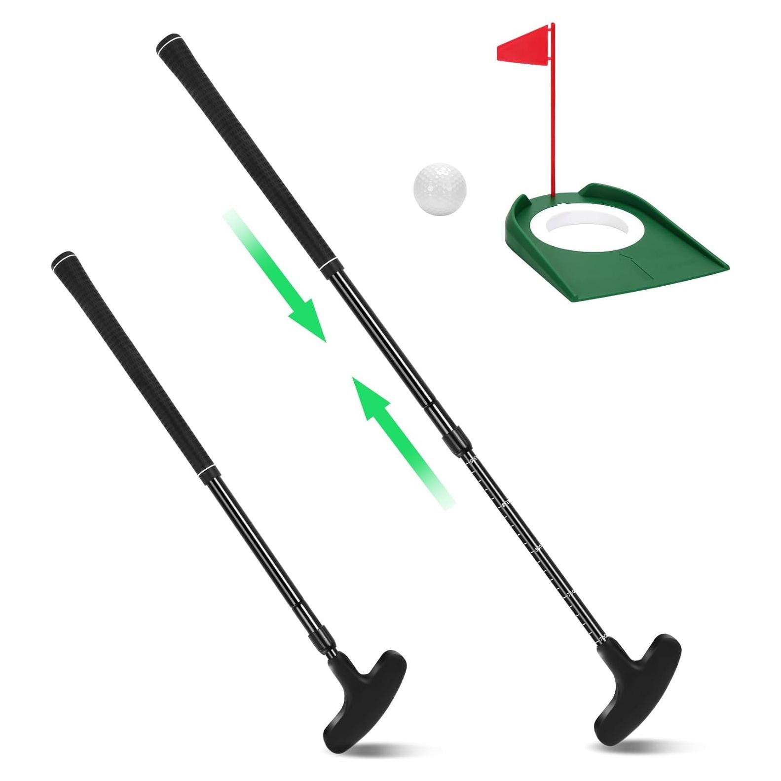 Putter de Golf Jeemeele GEFOO1 Ajustable con Pelota y Copa