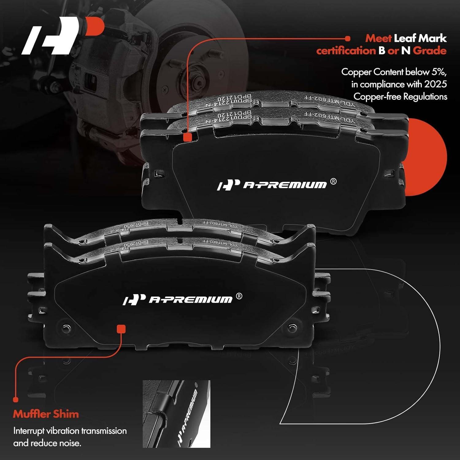 Juego de Pastillas de Freno Cerámicas A-Premium 8 Pcs Lexus Toyota
