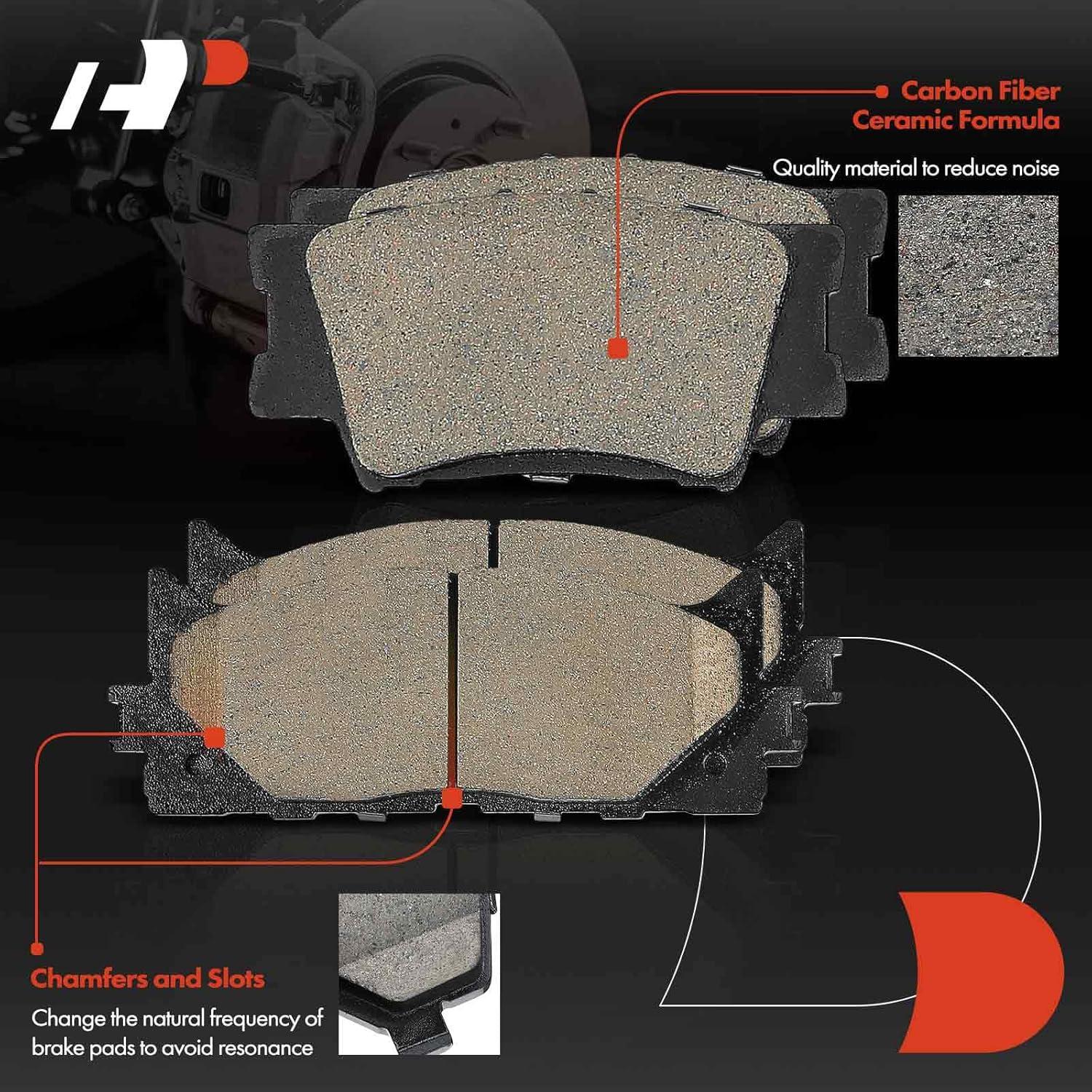 Juego de Pastillas de Freno Cerámicas A-Premium 8 Pcs Lexus Toyota