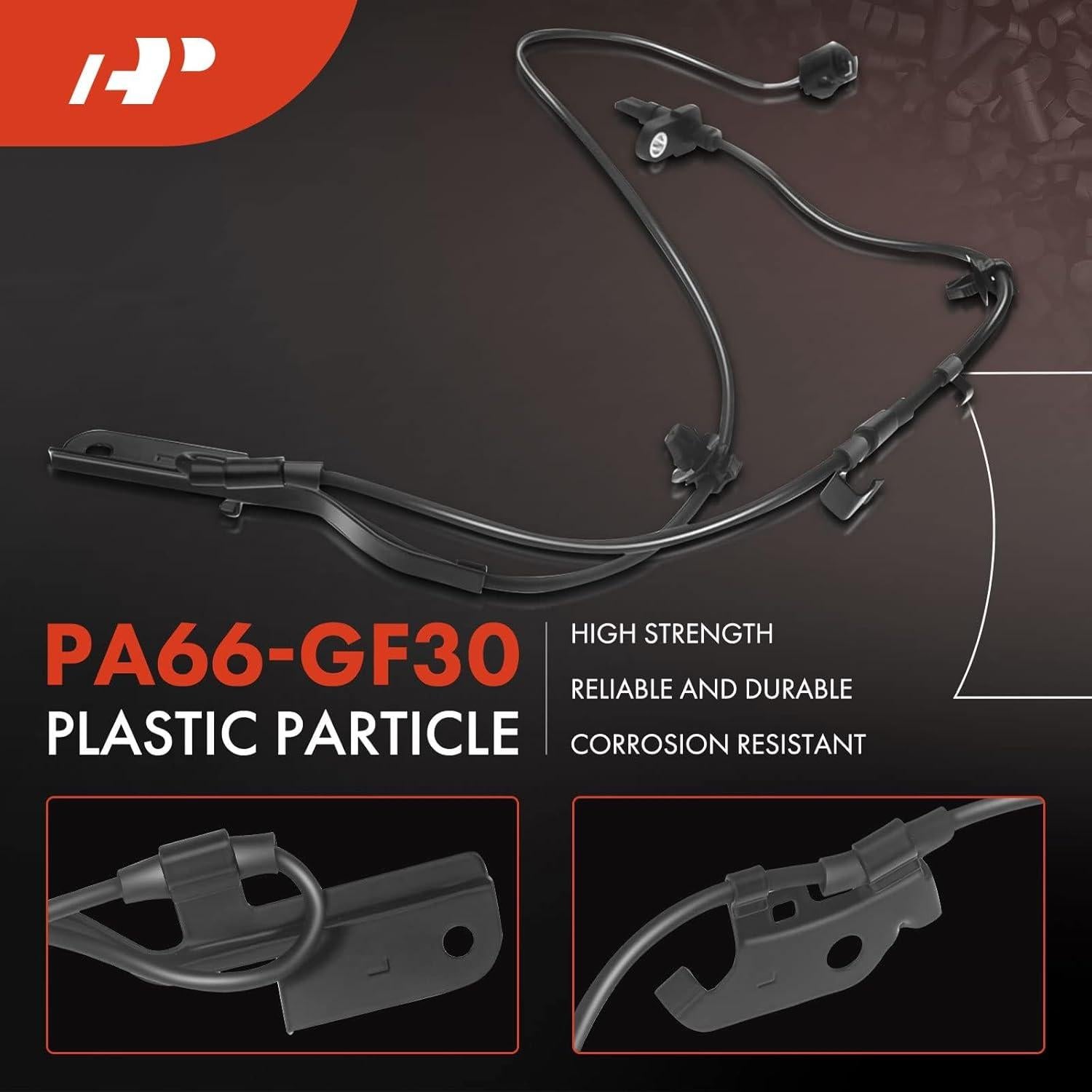 Sensor de Velocidad de Rueda ABS A-Premium para Toyota RAV4 2006-2012 - Juego de 2 Piezas