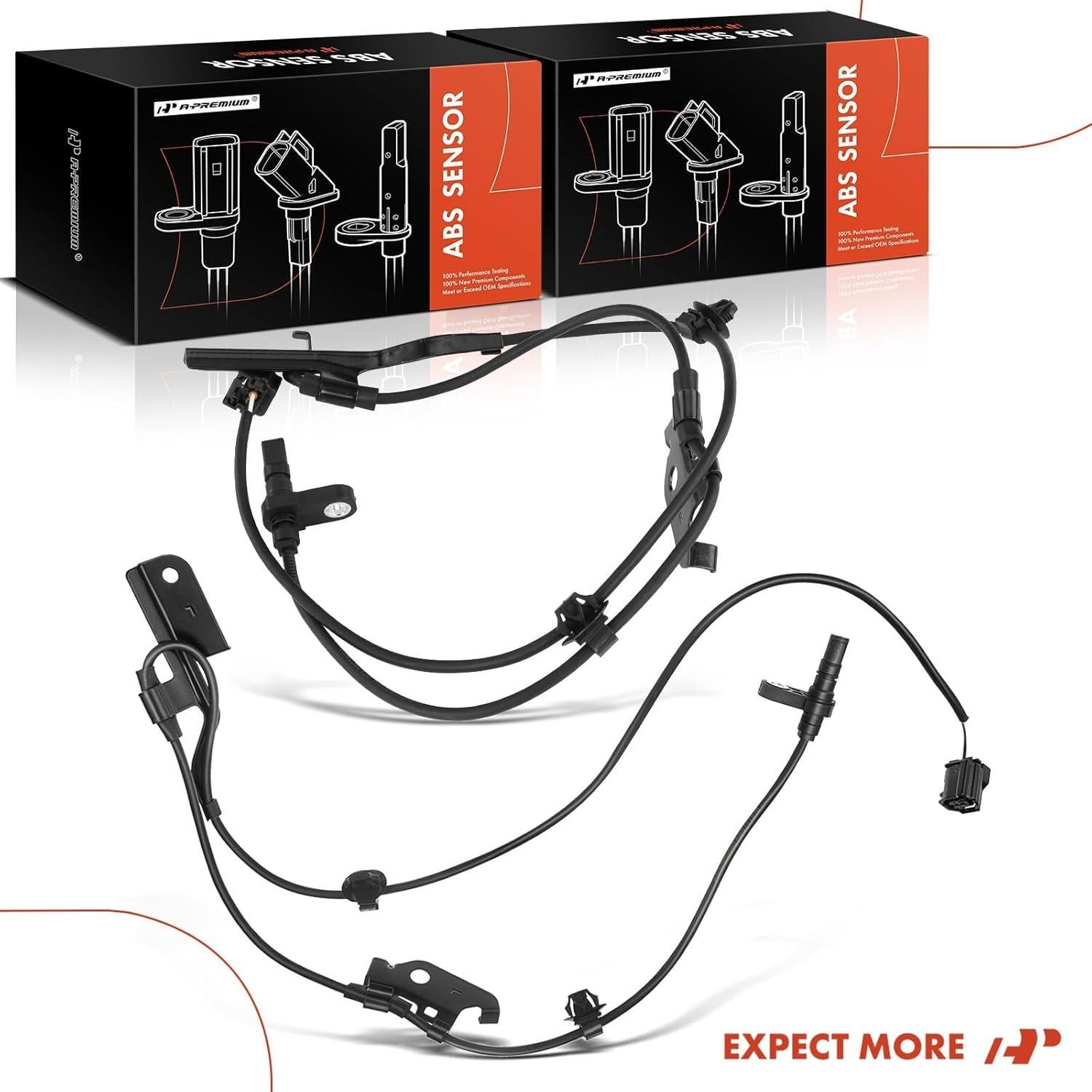 Sensor de Velocidad de Rueda ABS A-Premium para Toyota RAV4 2006-2012 - Juego de 2 Piezas