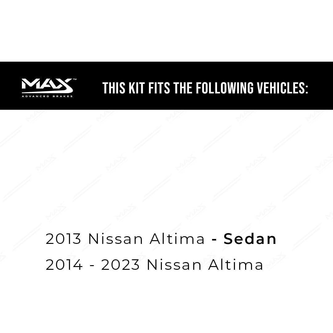 Kit de frenos delantero Max Advanced Brakes Nissan Altima 2013-2023