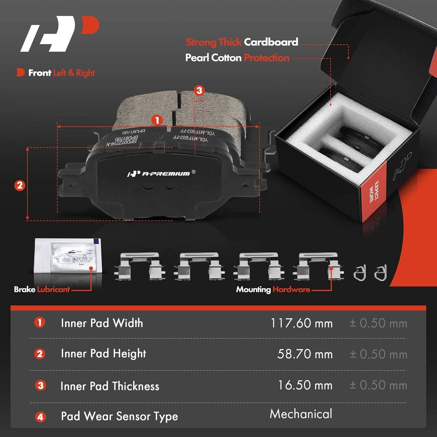 Disco de Freno Delantero A-Premium 275mm + Pastillas Cerámicas