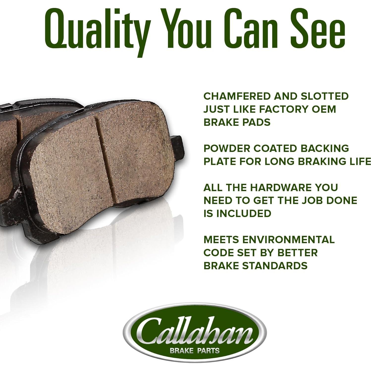 Kit de frenos delantero y trasero Callahan para Lexus HS250H y Toyota Rav4