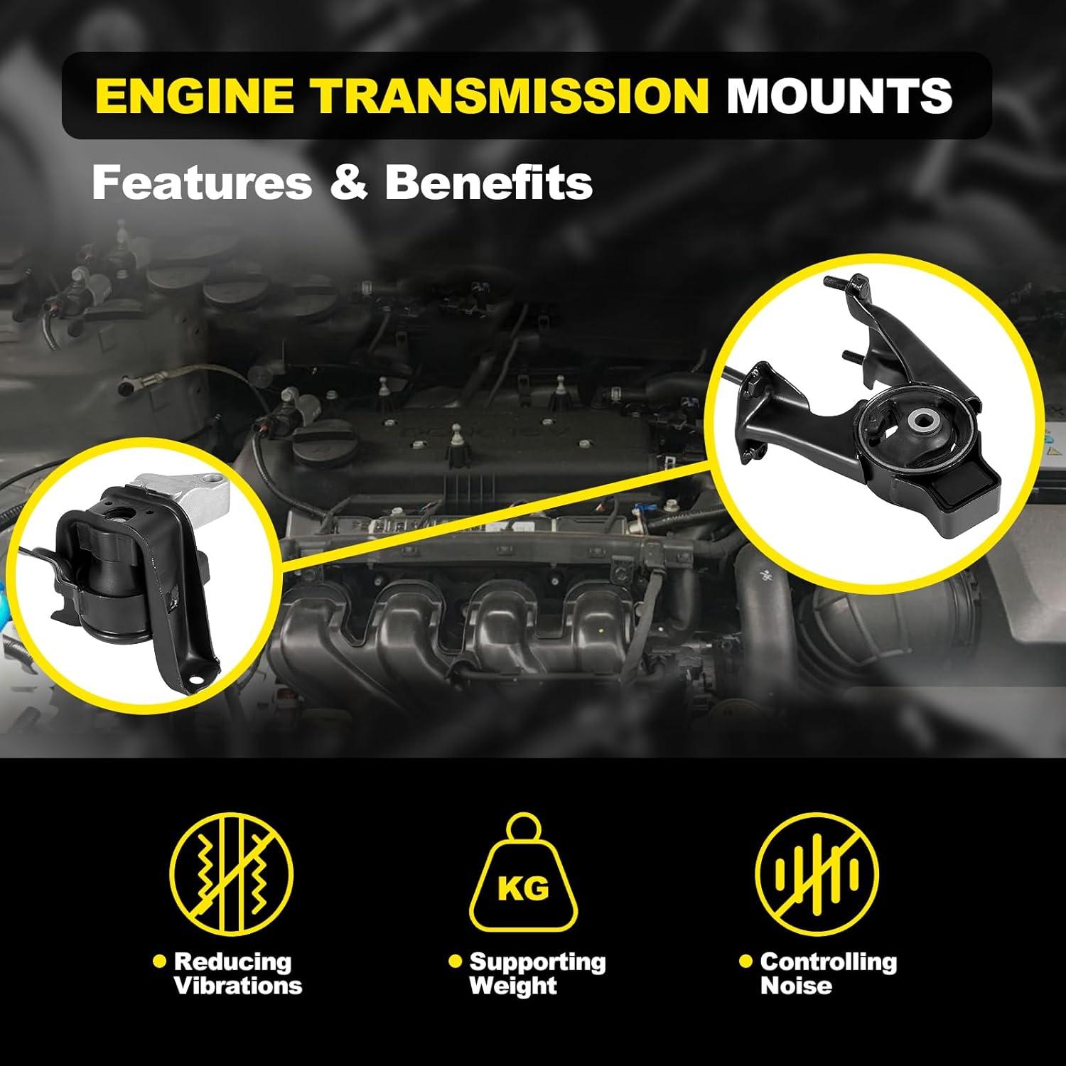 Juego de Soportes de Motor YEHERIT para Toyota Corolla 1.8L