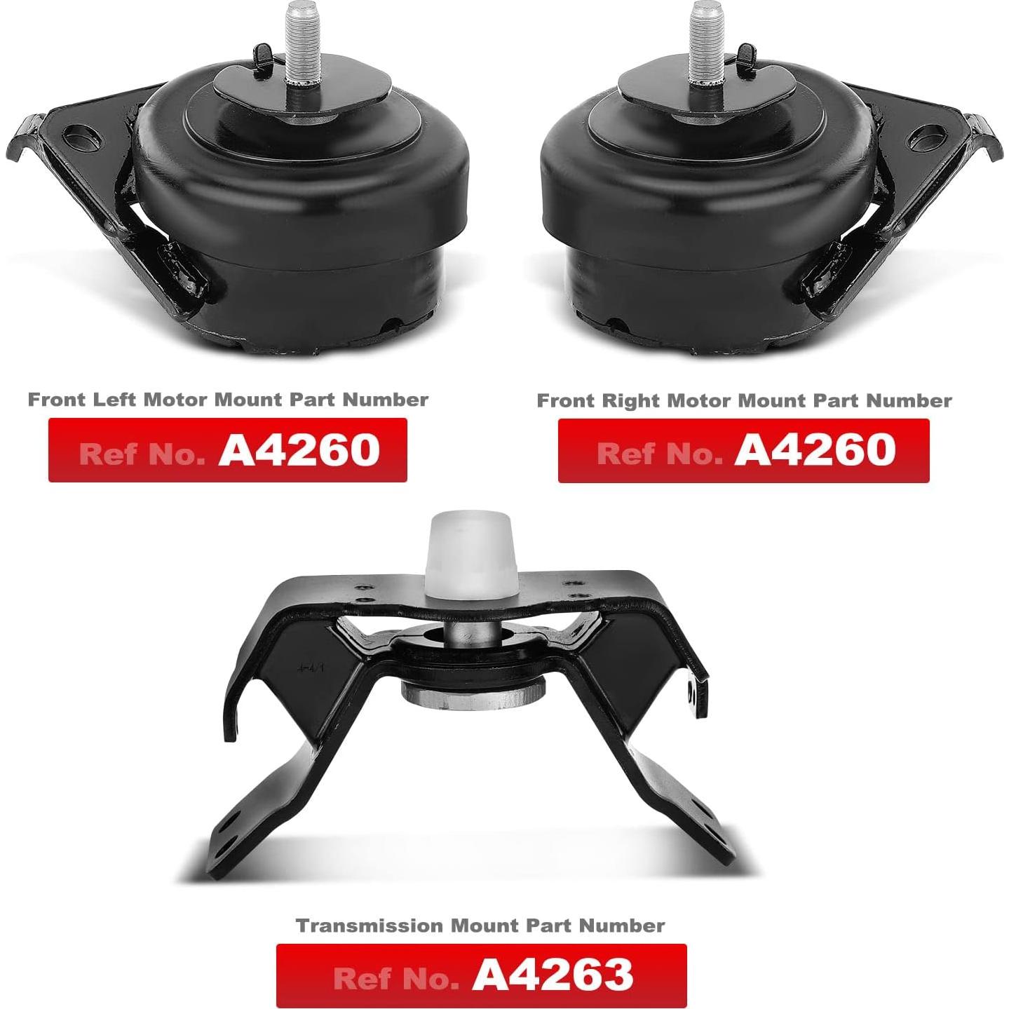 Soportes de Motor y Transmisión A-Premium 3 Piezas Toyota 4.0L