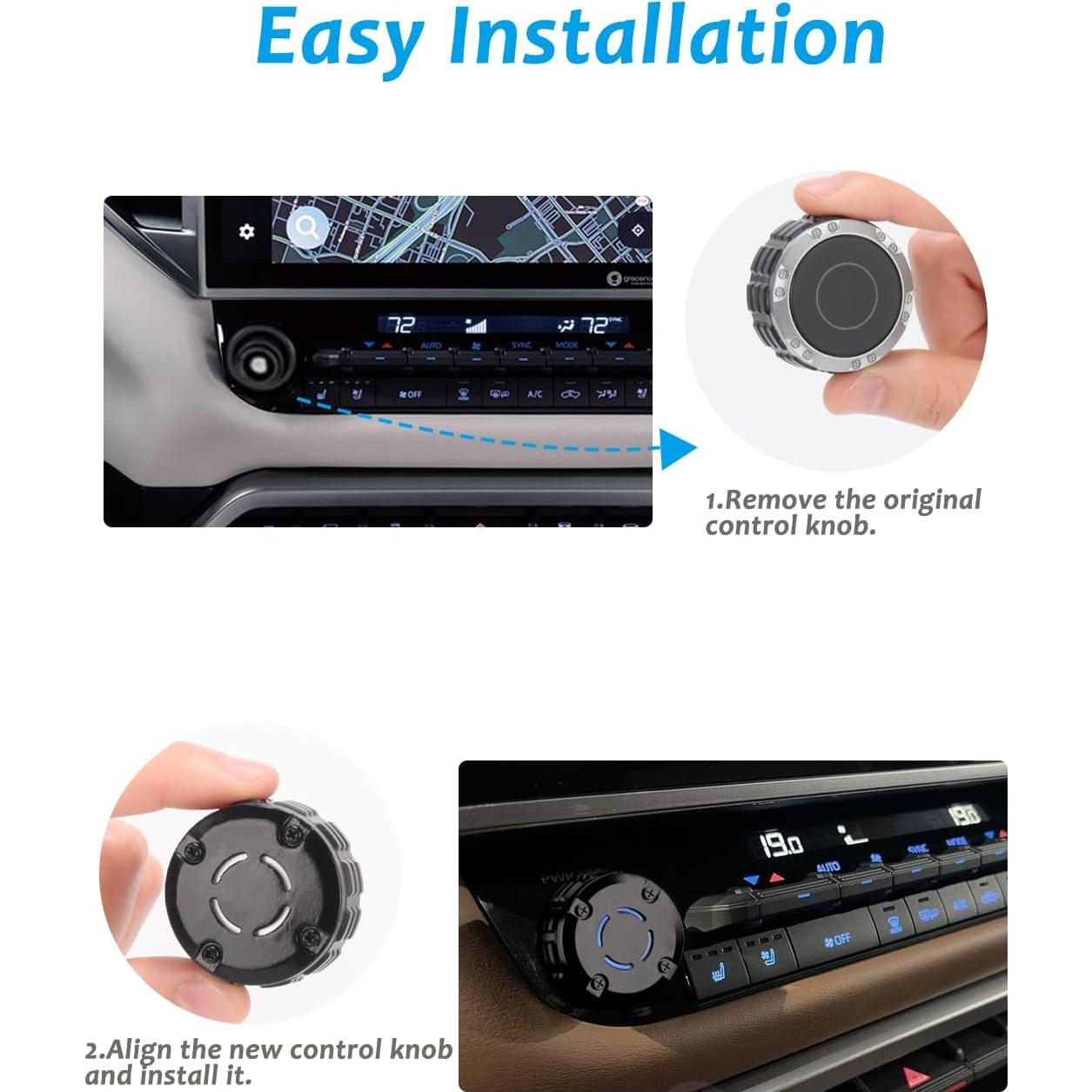 Perilla de Control de Radio Tiga para Toyota Tundra 2022-2025