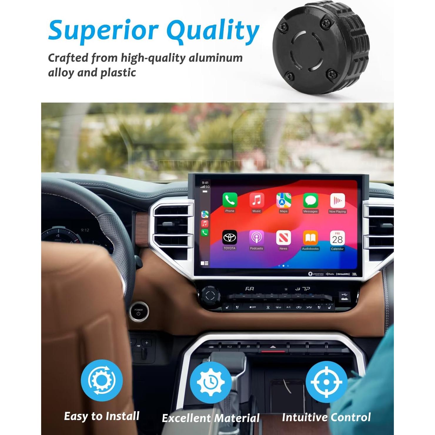 Perilla de Control de Radio Tiga para Toyota Tundra 2022-2025