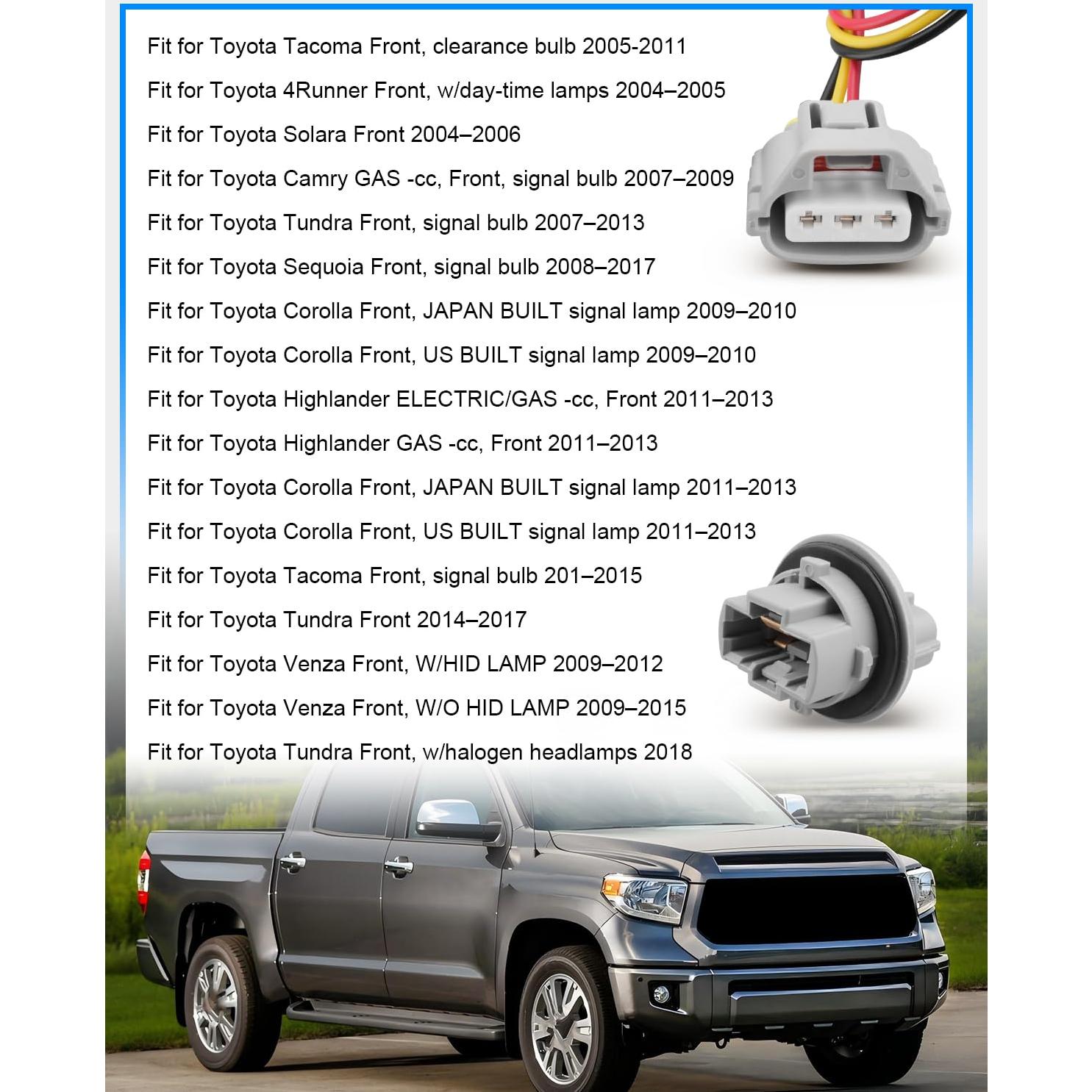 Conector y Arnés Luz Señal Giro Toyota 2006-2019 2 Pcs