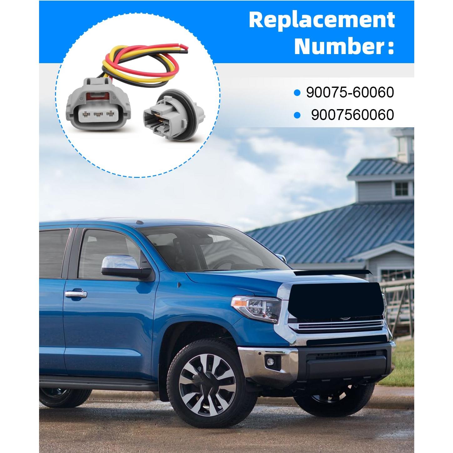 Conector y Arnés Luz Señal Giro Toyota 2006-2019 2 Pcs