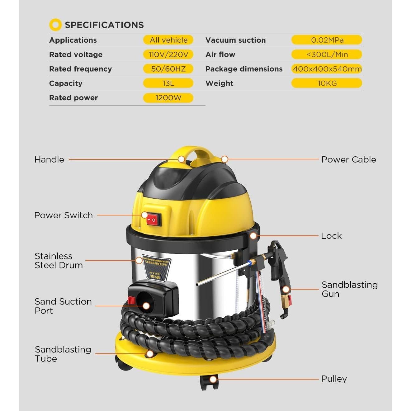 Limpiador de Válvula de Admisión QPKING HTS558 14.5kg