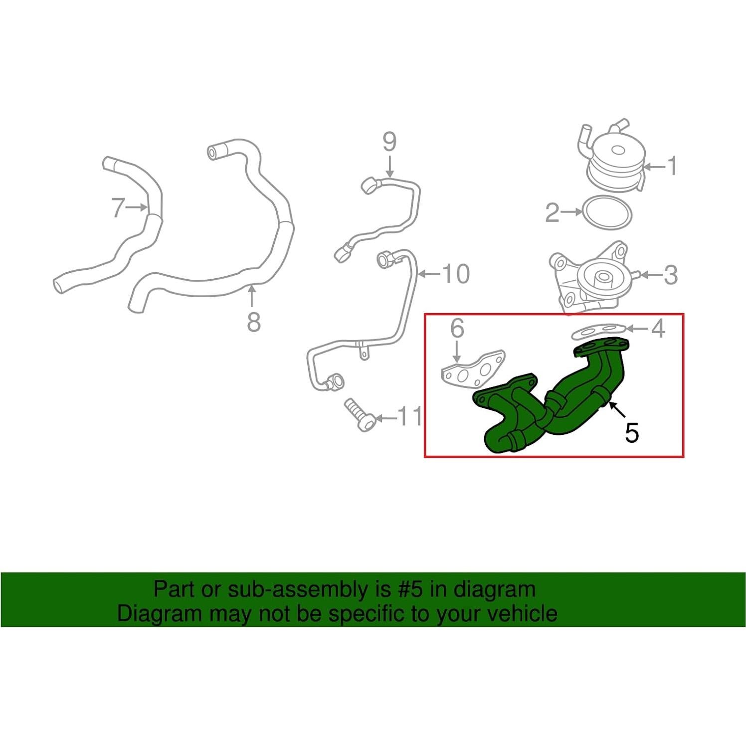 Manguera enfriador aceite NOVAPARTS con juntas 2007-2016