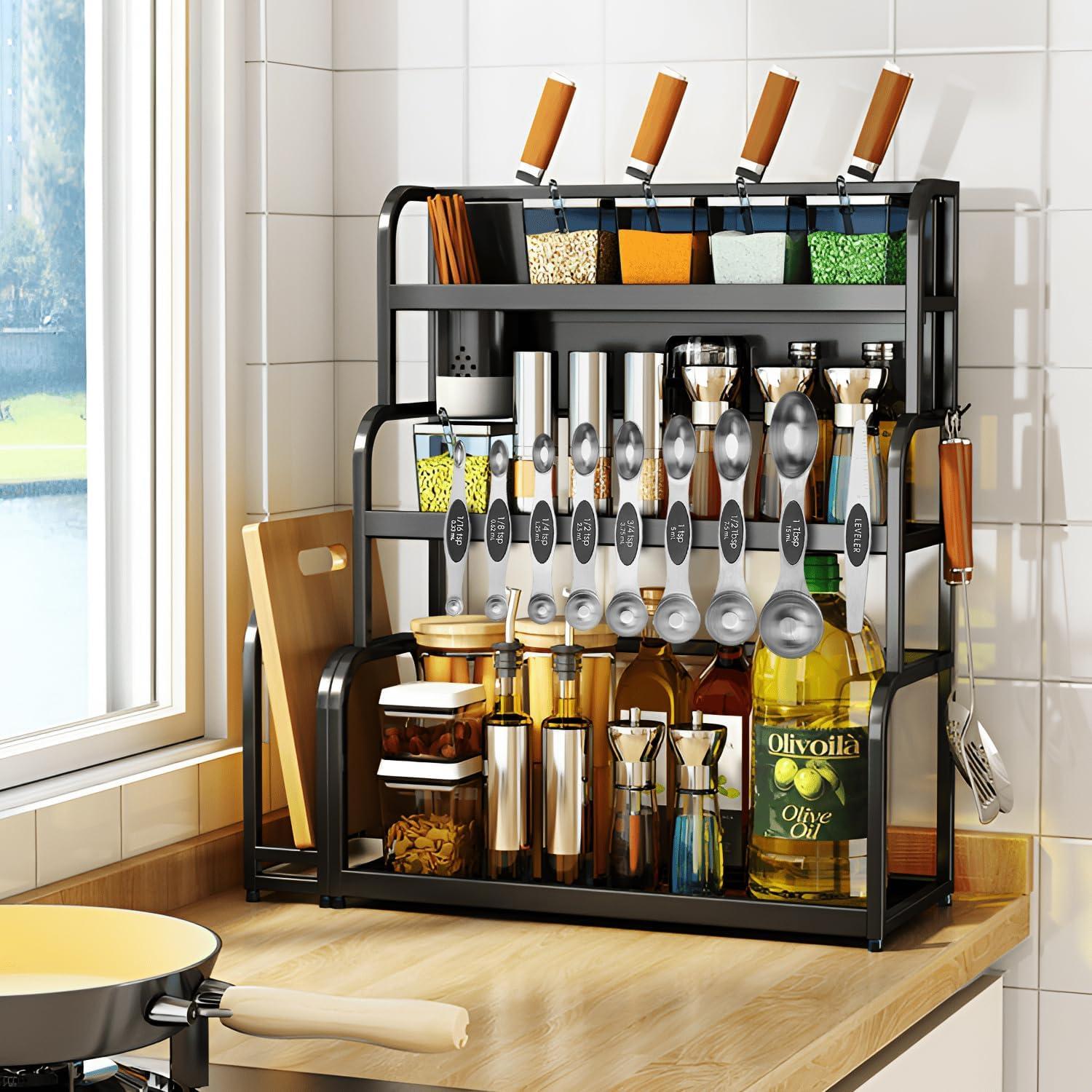 Juego de Cucharas Medidoras Magnéticas SHIKORI Acero Inoxidable