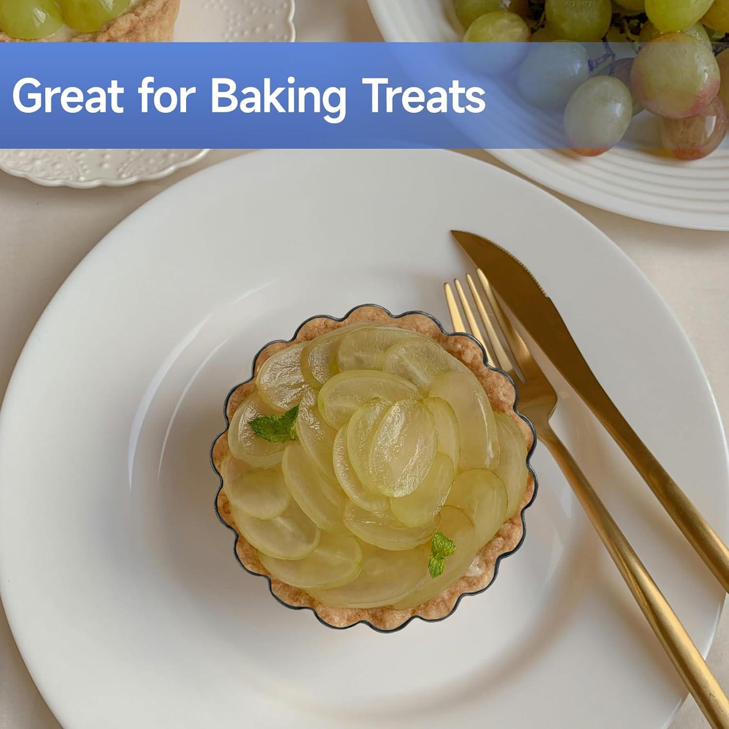 12 Moldes para Tartas de Huevo Urxirha 8 cm Antiadherentes