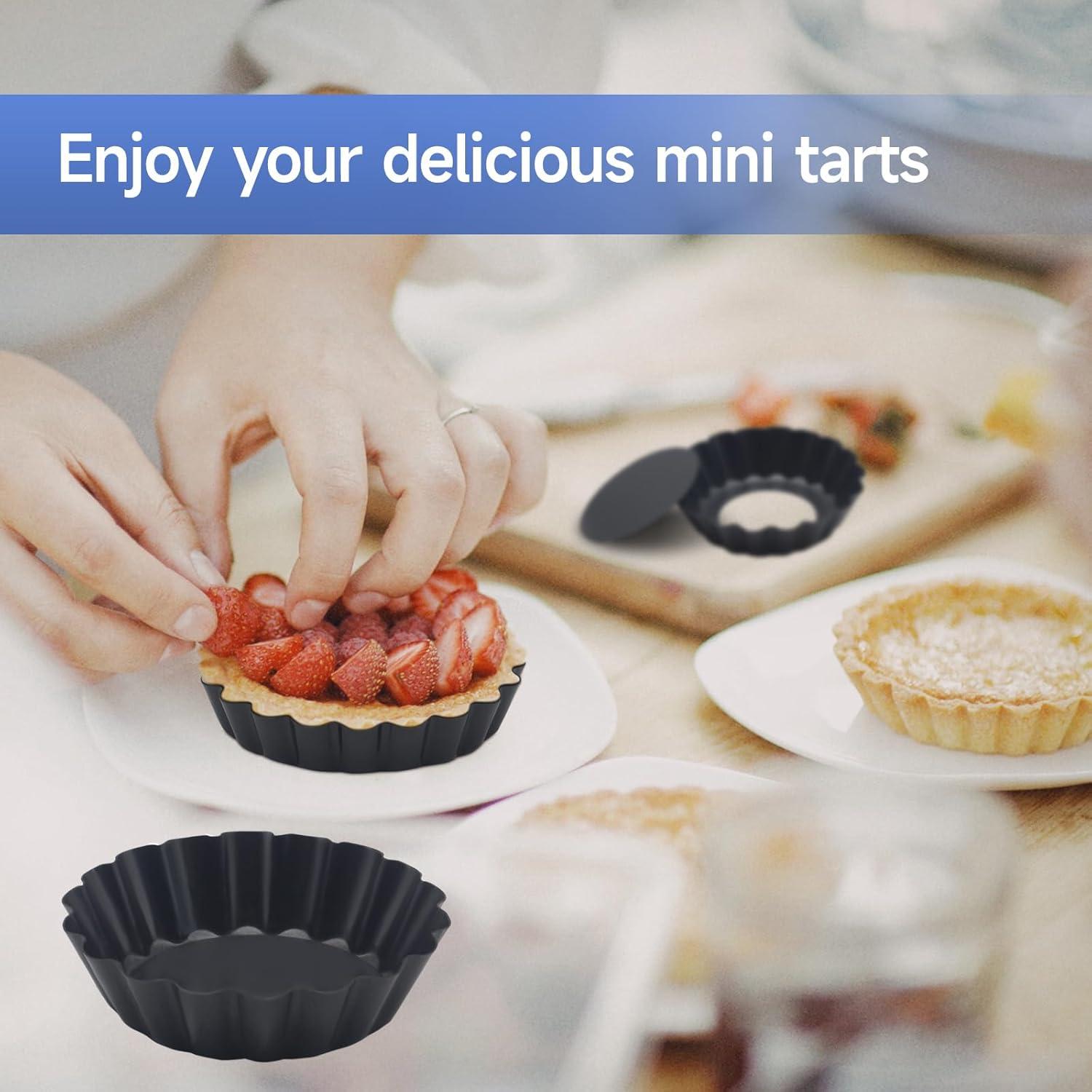 12 Moldes para Tartas de Huevo Urxirha 8 cm Antiadherentes