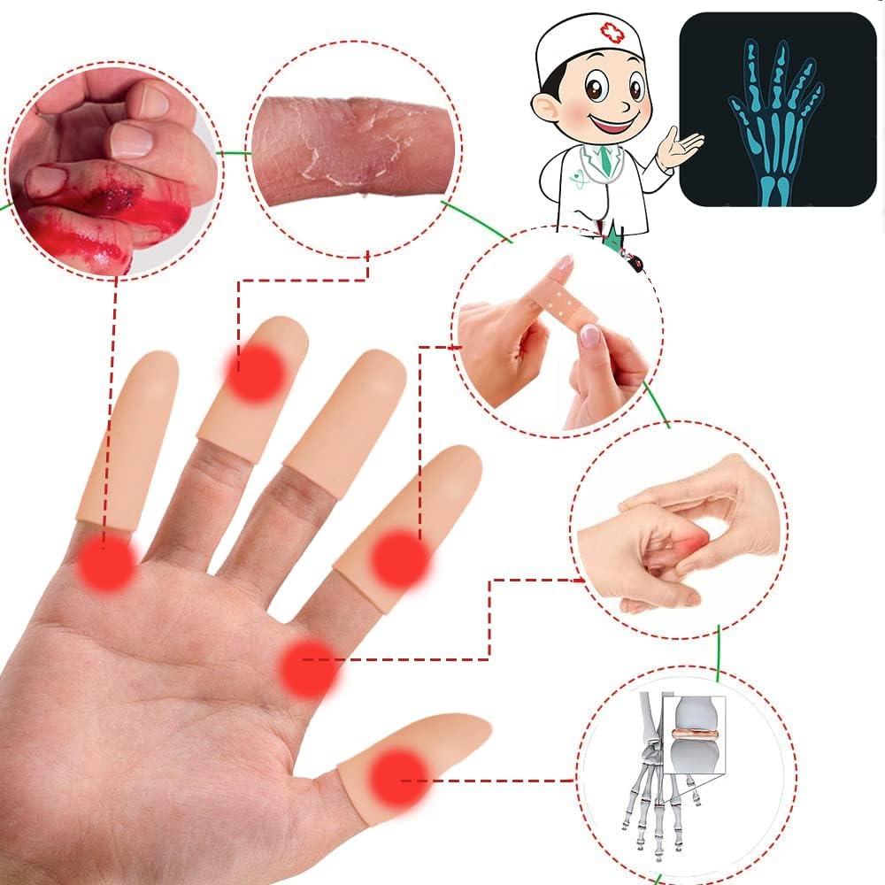 16 Protectores de Dedos de Gel Silicona Zxfuture - Alivio para Callos y Ampollas