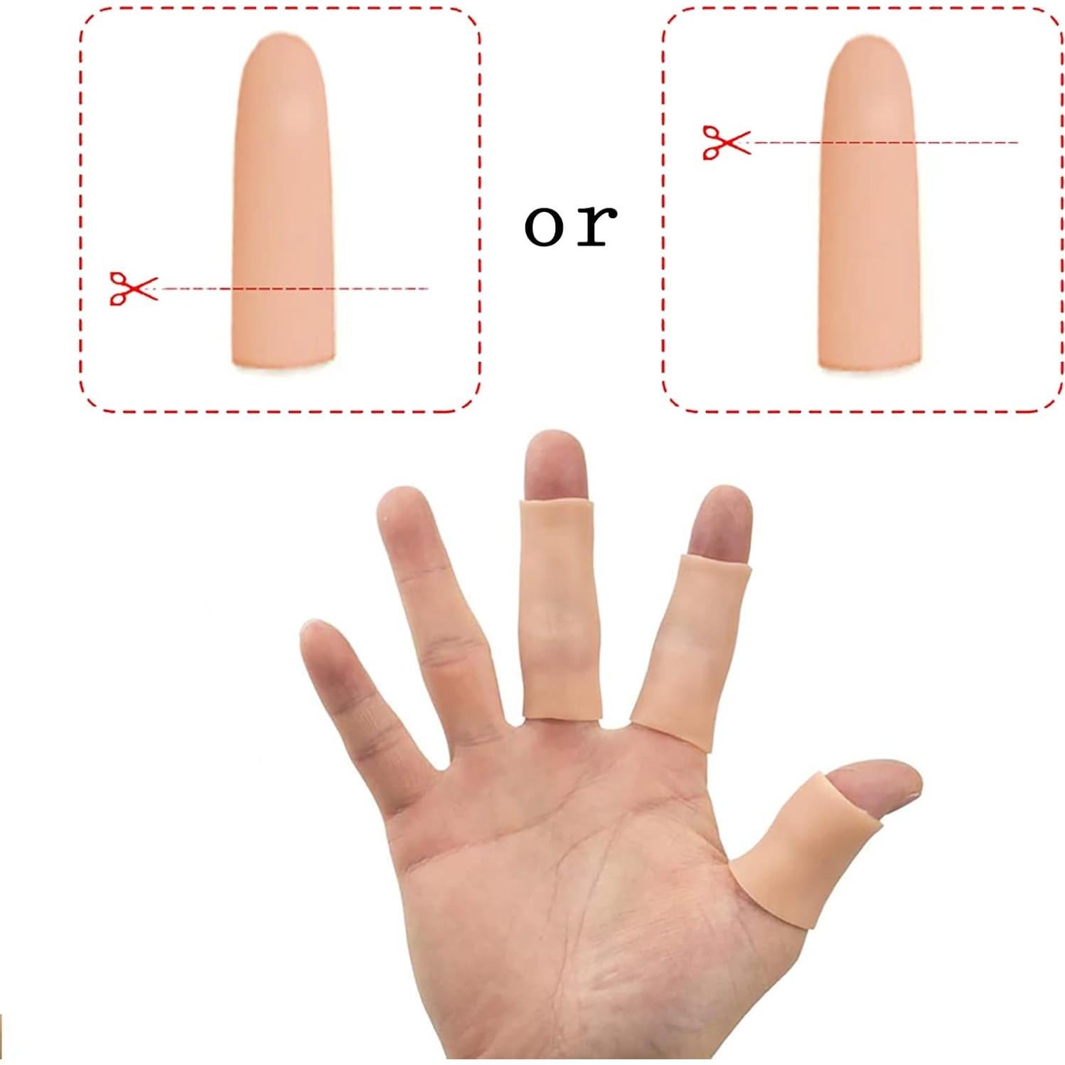 16 Protectores de Dedos de Gel Silicona Zxfuture - Alivio para Callos y Ampollas