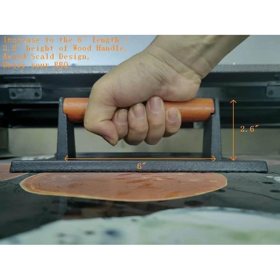 Prensa de Hierro Fundido Firsgrill 2 Rectángulo 21.08x10.92 cm