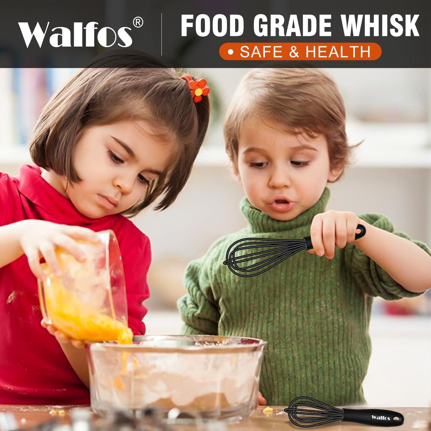 Batidor Mini Walfos 5 y 7 pulgadas Silicona Antirayaduras