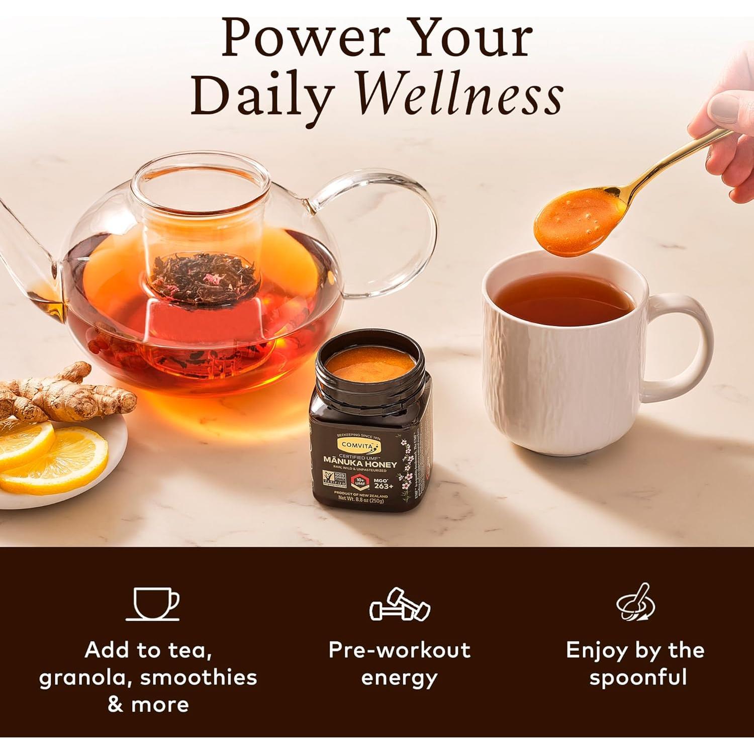 Miel de Manuka Cruda Comvita UMF 10+ 250g - Pura de Nueva Zelanda