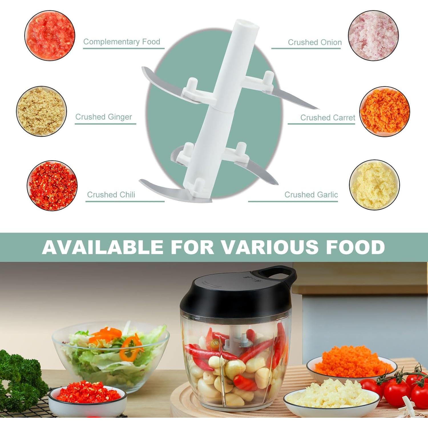 Picador de Verduras Manual 900ml Zhang Xiaoquan - Acero Inoxidable