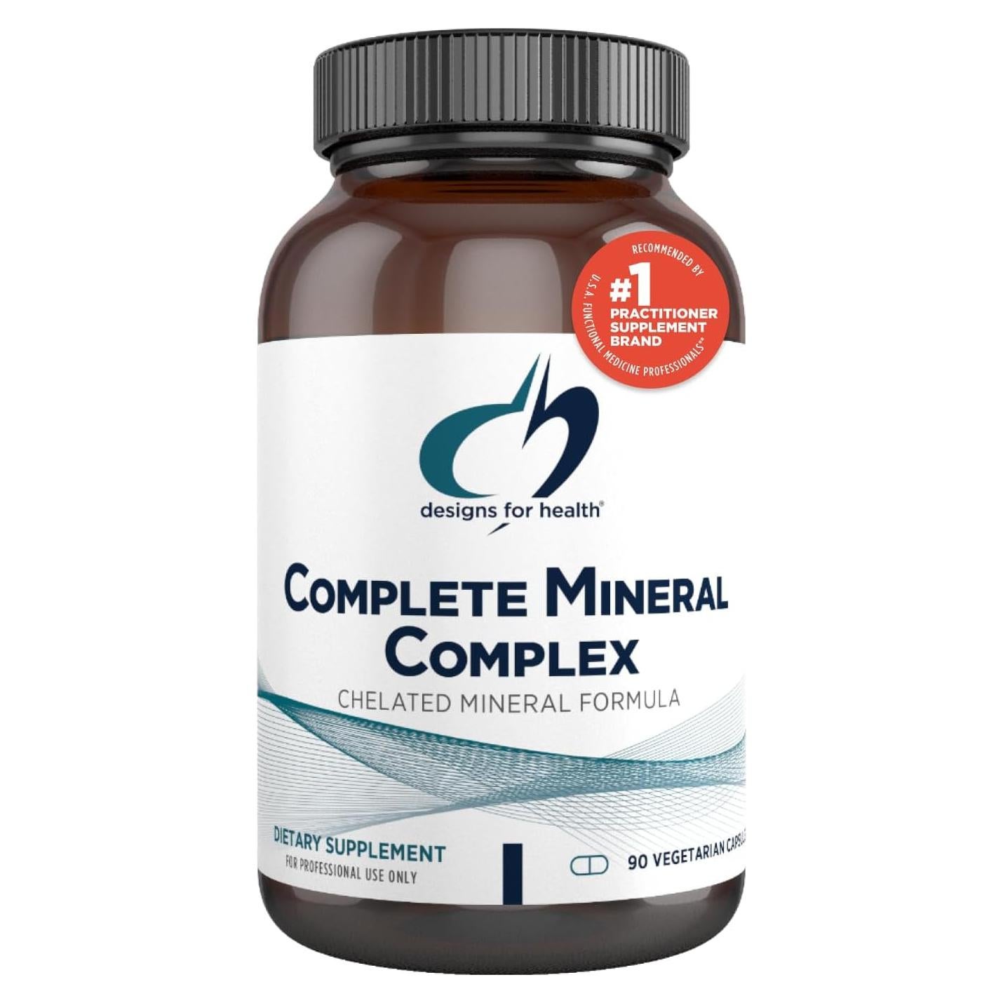 Complejo Mineral Completo Designs for Health - 12 Minerales Esenciales Vegano 90 Cápsulas