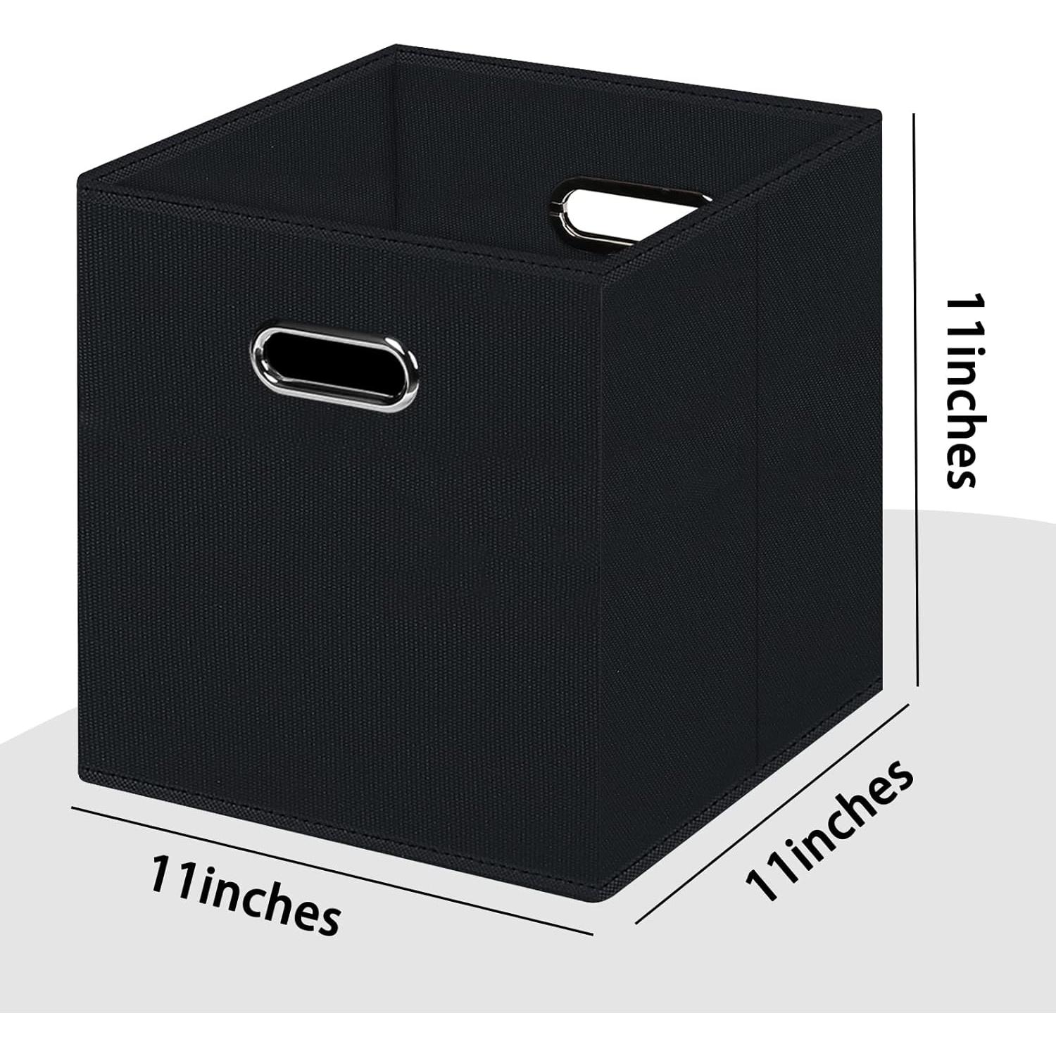 Cajas de Almacenamiento Plegables HEAYEEG 27.94 cm Negro