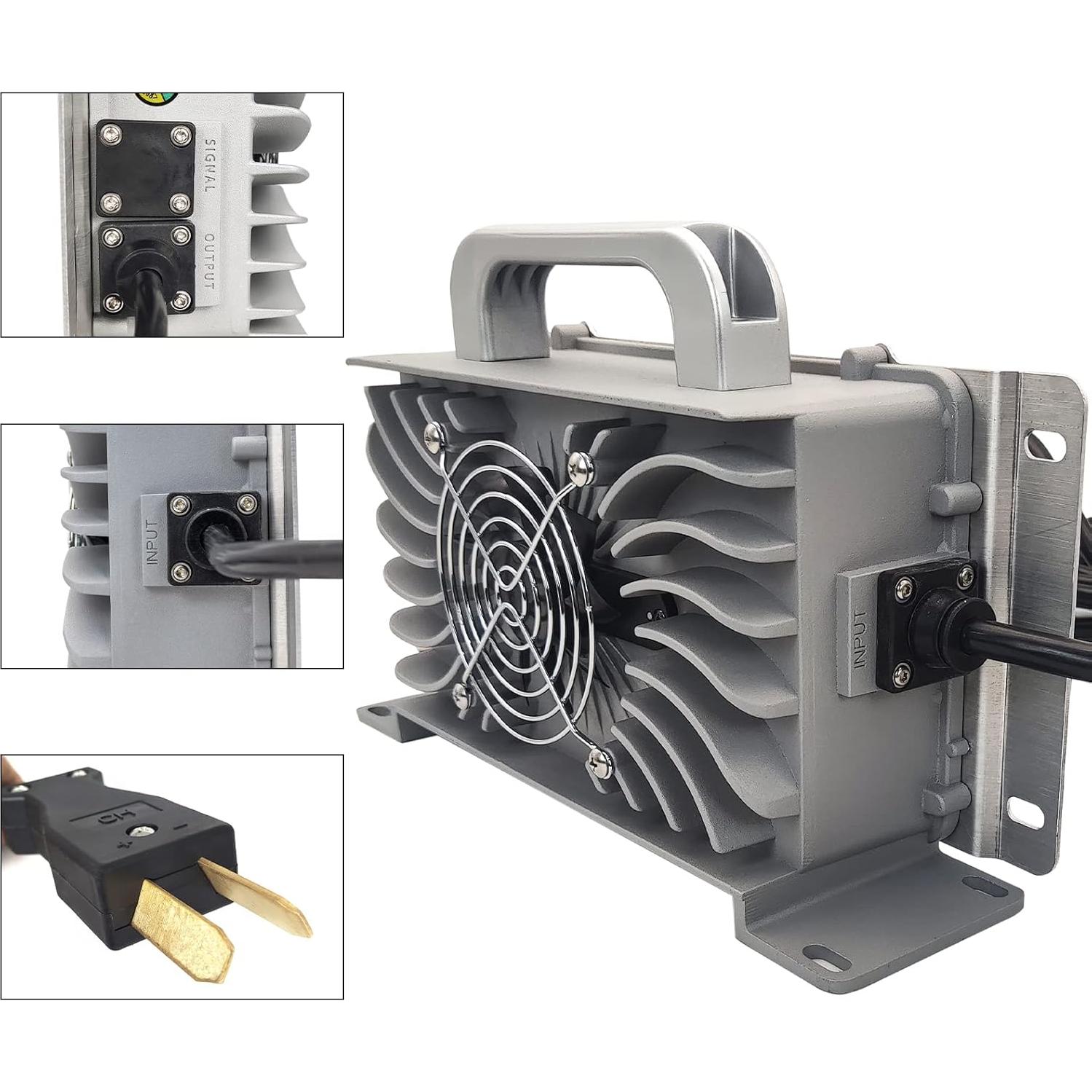 Cargador de Batería 36V 20AMP CAPTOK Impermeable para Carritos